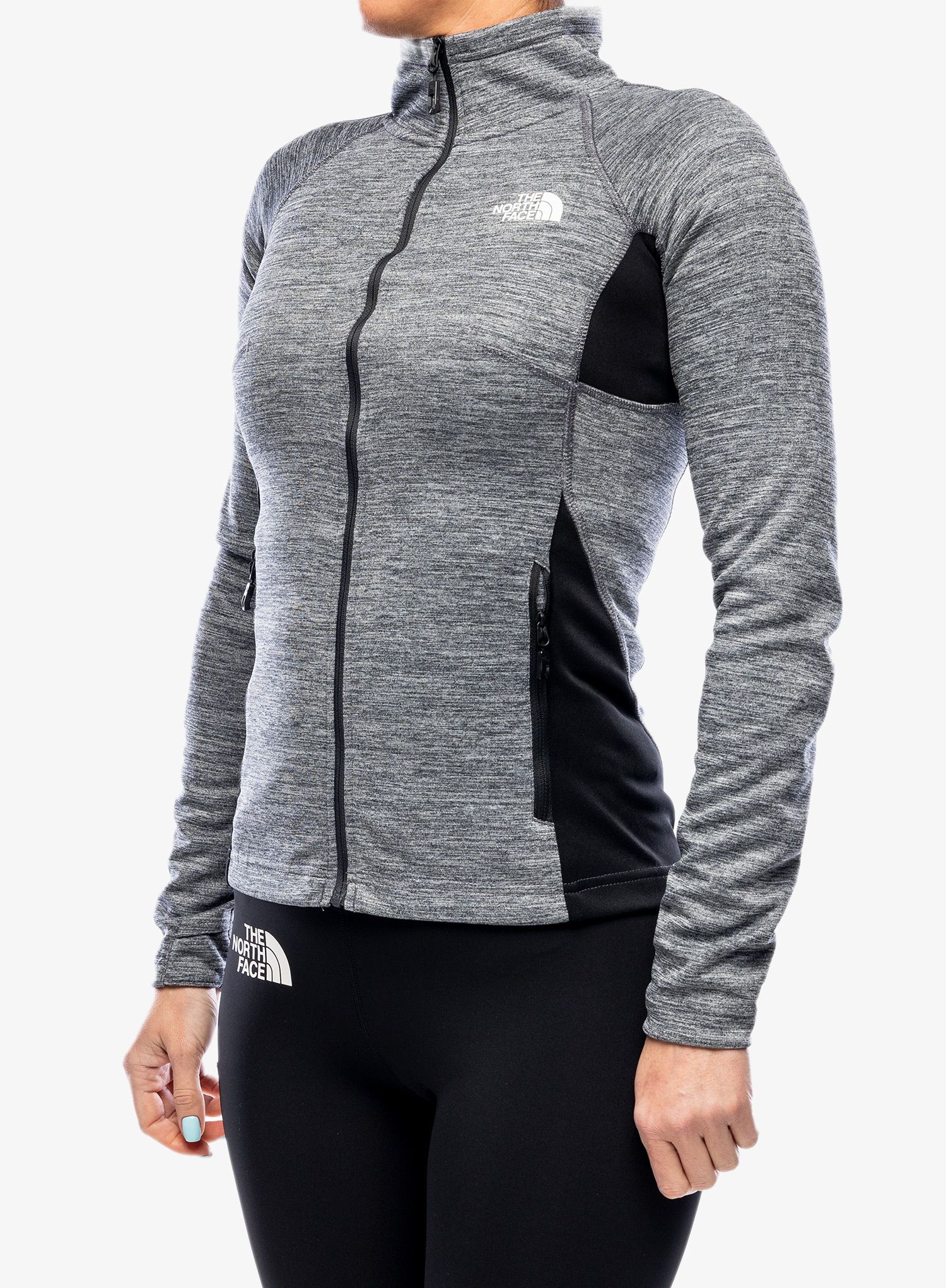 Dámská mikina na zip The North Face AO Midlayer FZ - grey/blk