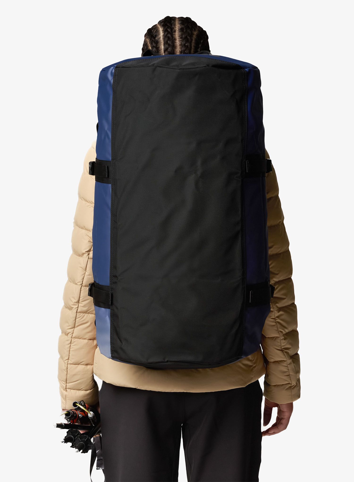 Cestovní taška The North Face Base Camp Duffel M - summit navy/tnf black