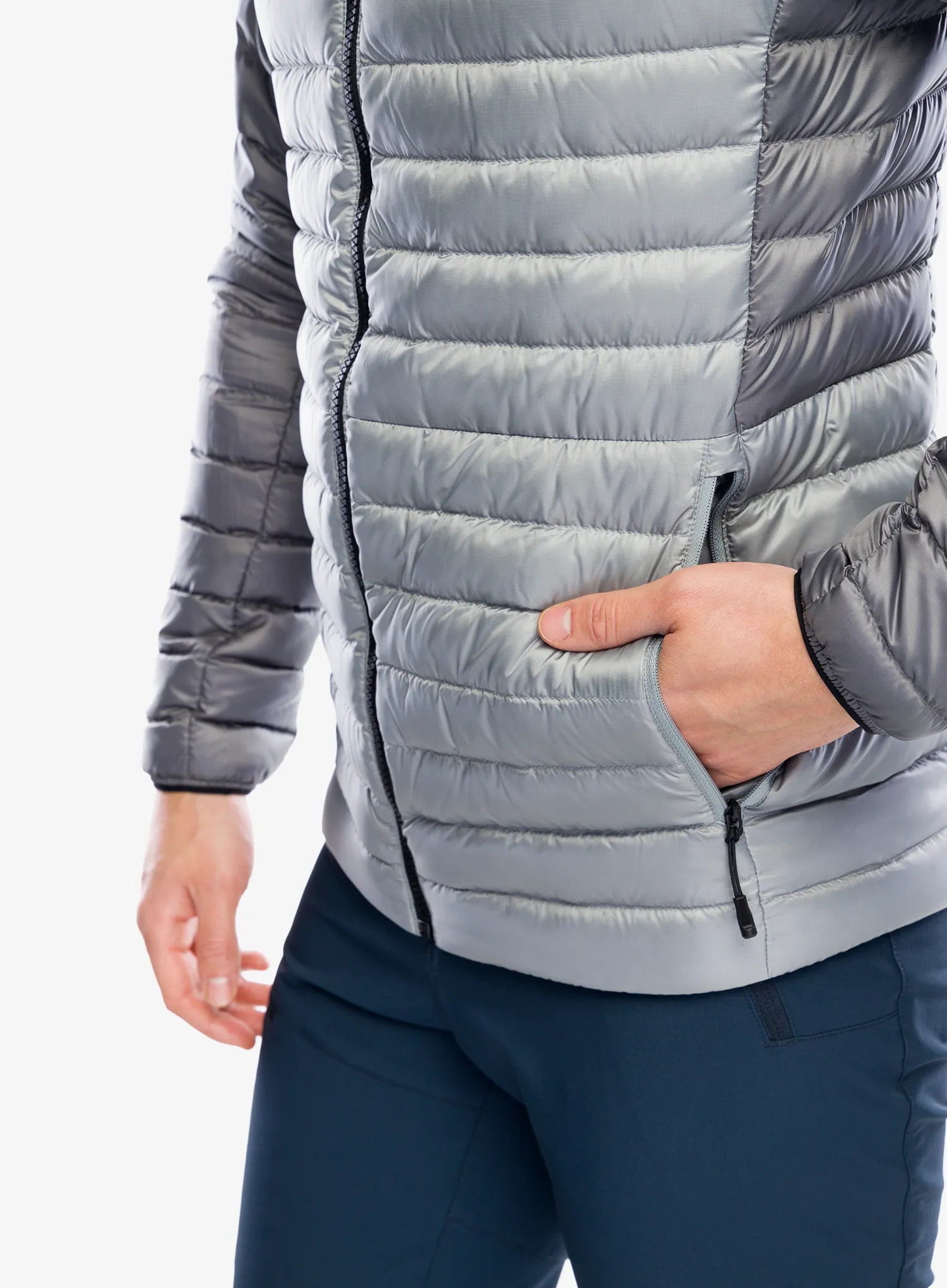 Péřová bunda The North Face Bettaforca Lt Down Hoodie - monument grey/smoked pearl