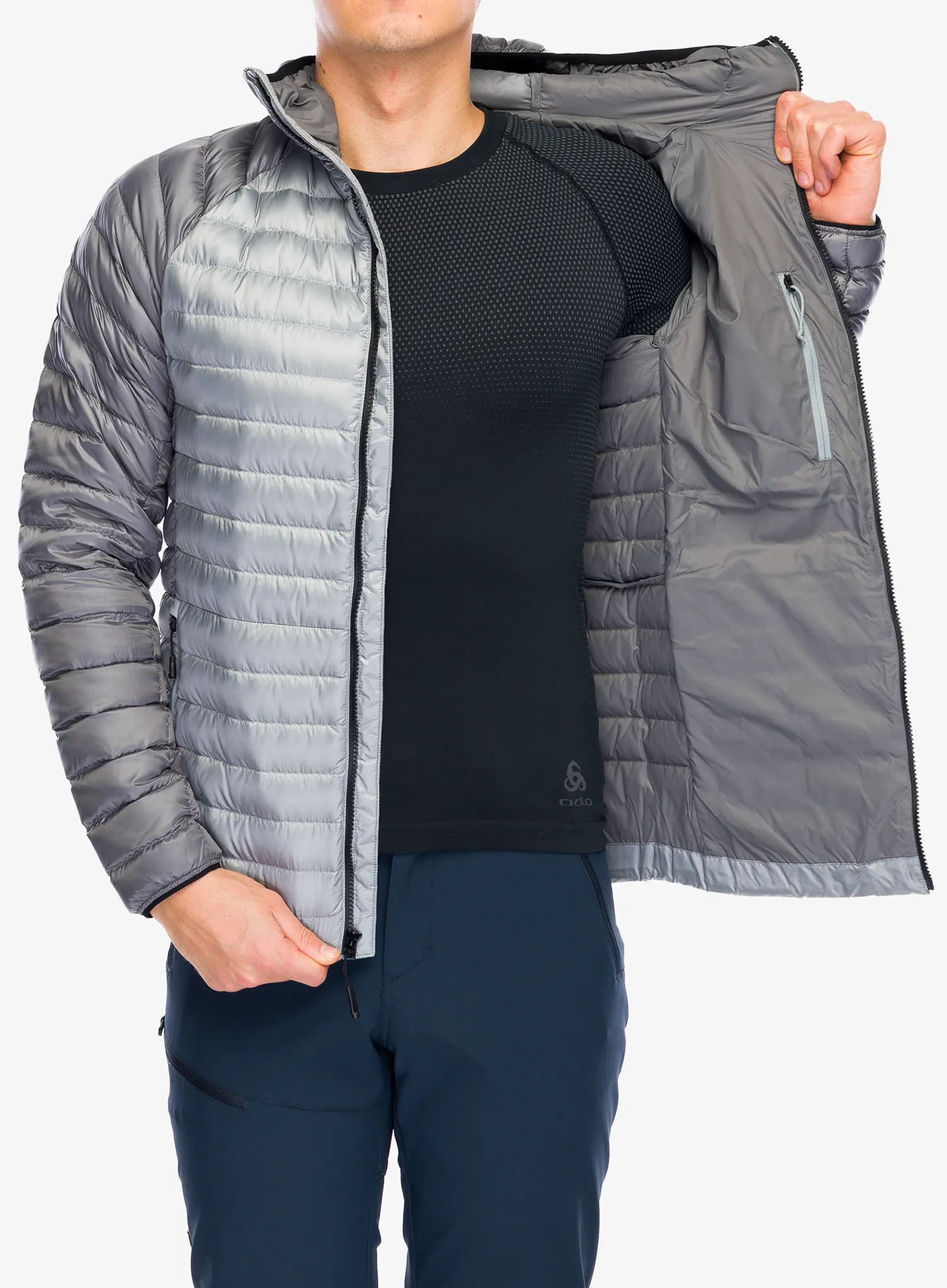 Péřová bunda The North Face Bettaforca Lt Down Hoodie - monument grey/smoked pearl