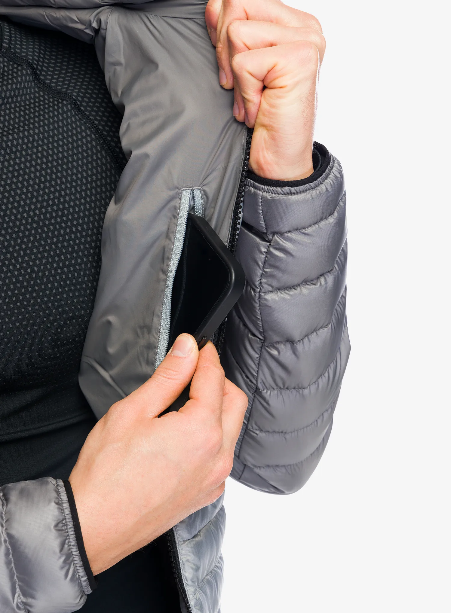 Péřová bunda The North Face Bettaforca Lt Down Hoodie - monument grey/smoked pearl