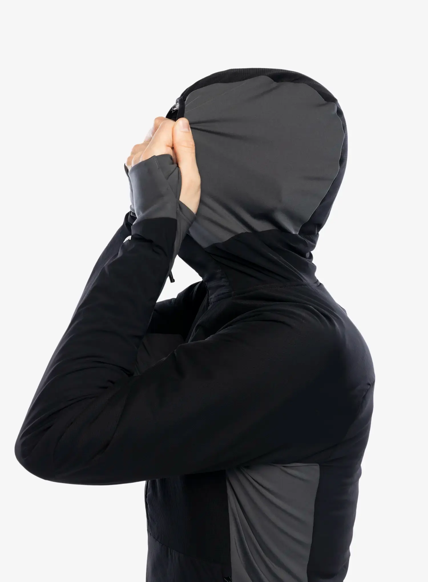 Hybridní bunda The North Face Binntal Hybrid Ventrix Hoodie - black/black/anthracite grey