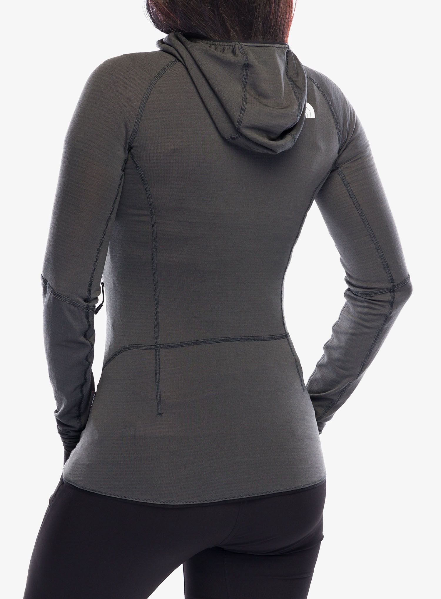 Dámská mikina s kapucí The North Face Bolt Polartec Hoodie - asphalt grey/tnf black