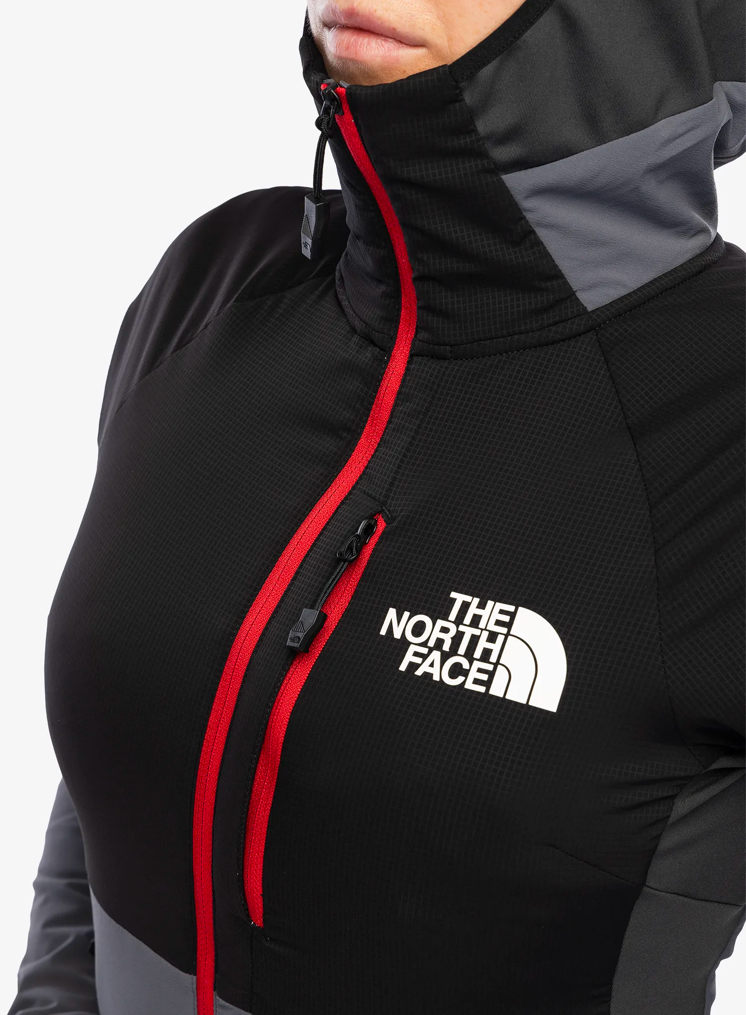 Damska bunda The North Face Dawn Turn Hybrid Ventrix Hoodie - grey/blk