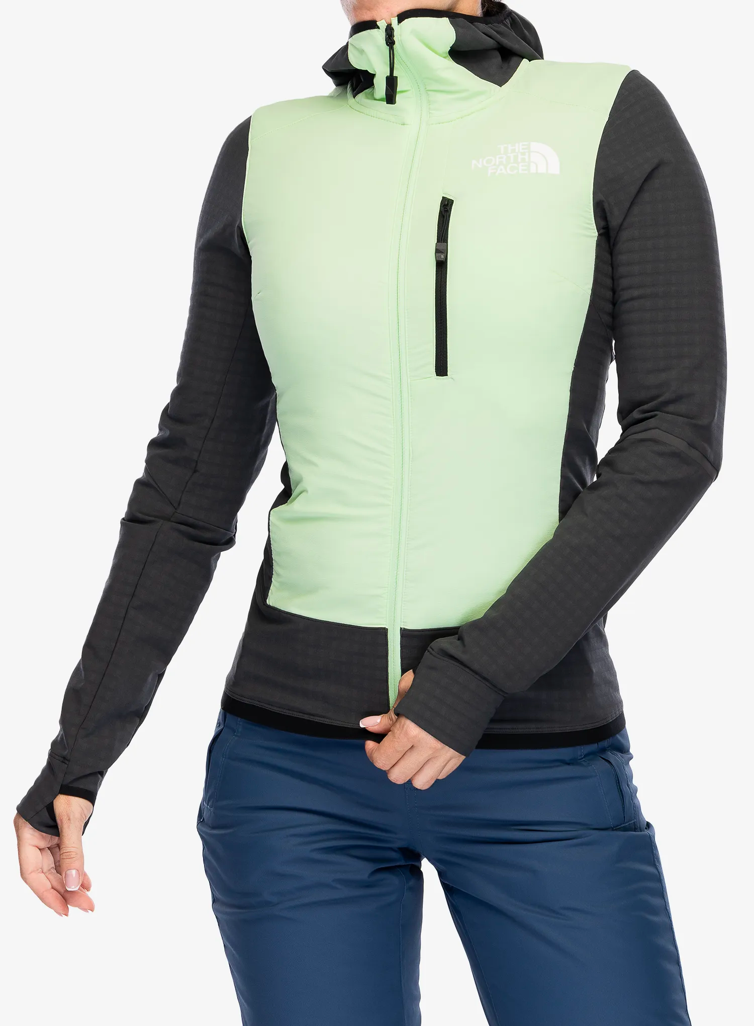 Dámská bunda The North Face Dawn Turn Hybrid Ventrix Midlayer - grey/green