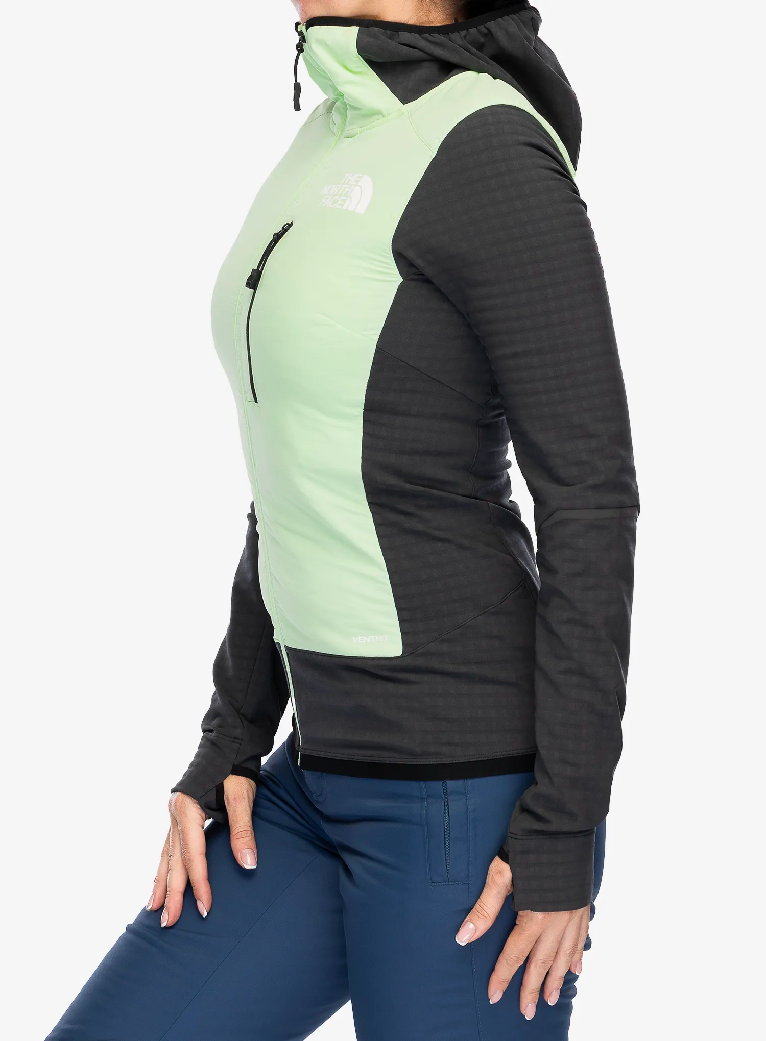 Dámská bunda The North Face Dawn Turn Hybrid Ventrix Midlayer - grey/green
