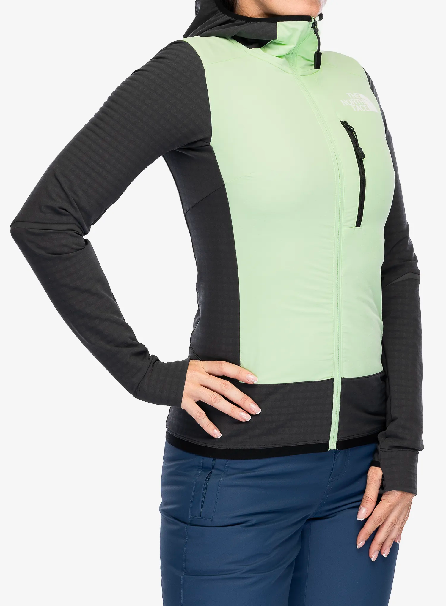Dámská bunda The North Face Dawn Turn Hybrid Ventrix Midlayer - grey/green