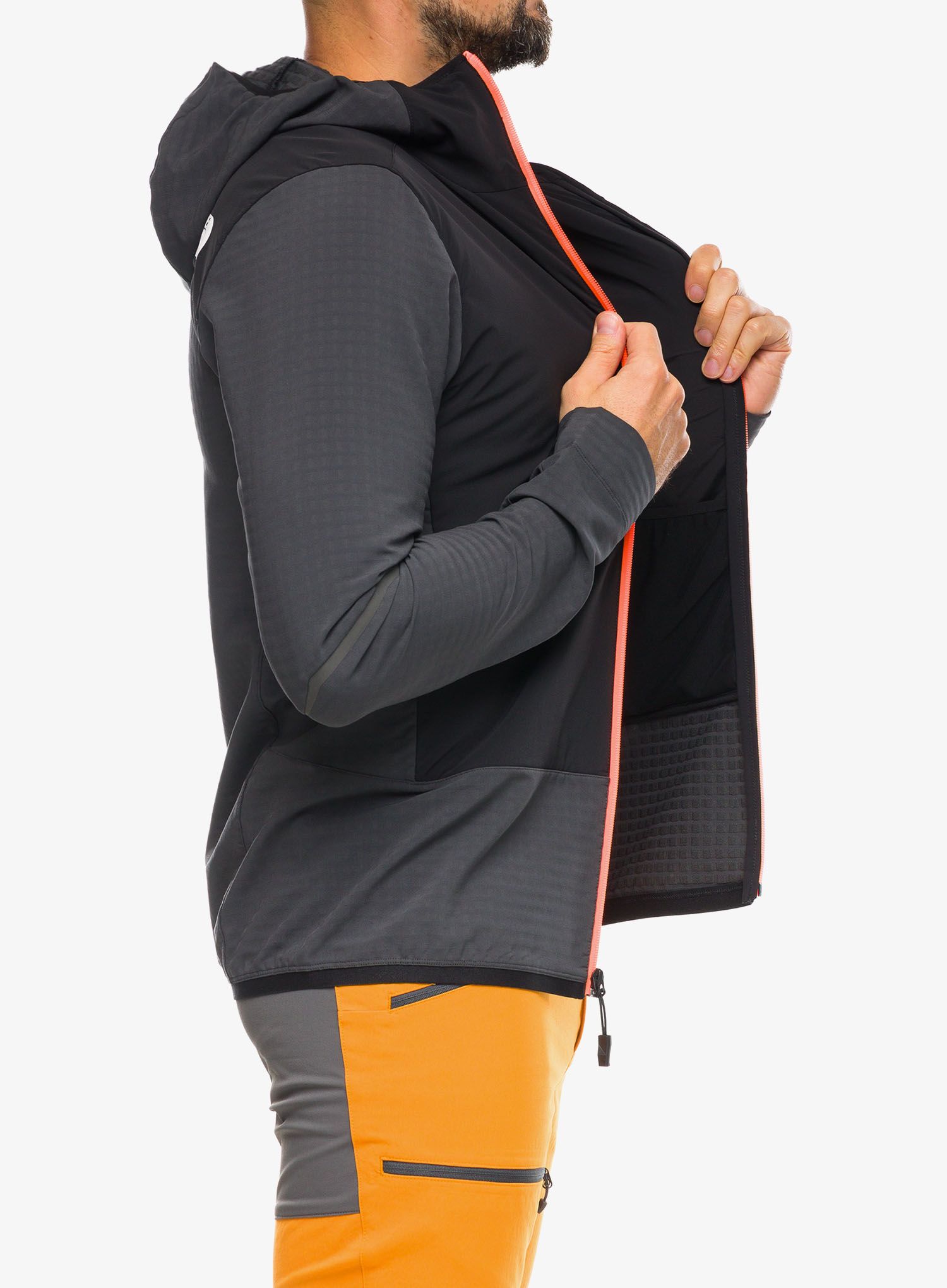 Bunda na skialpinismus The North Face Dawn Turn Hybrid Ventrix Midlayer - grey/orange