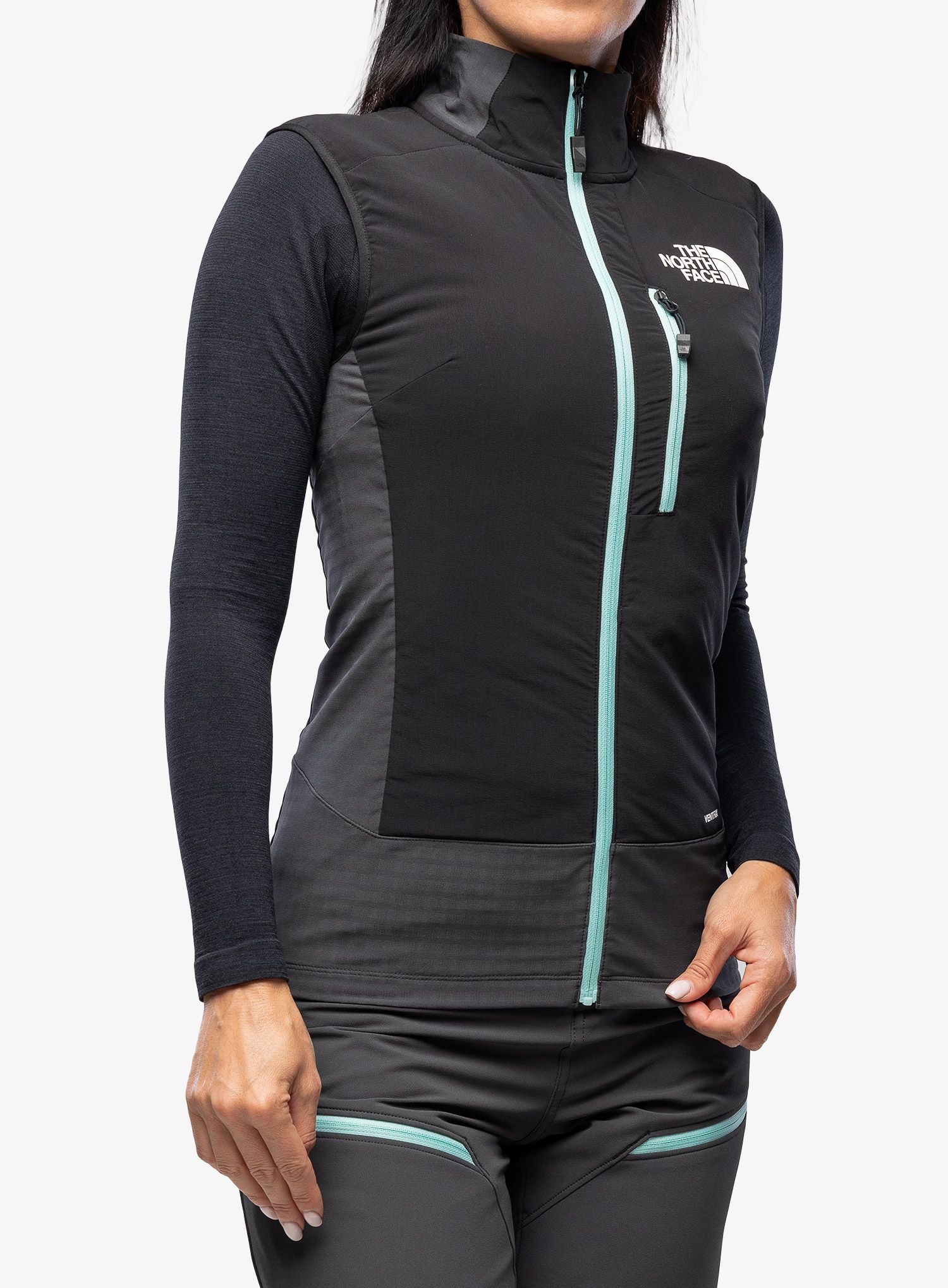Vesta dámská The North Face Dawn Turn Hybrid Ventrix Vest - grey/teal