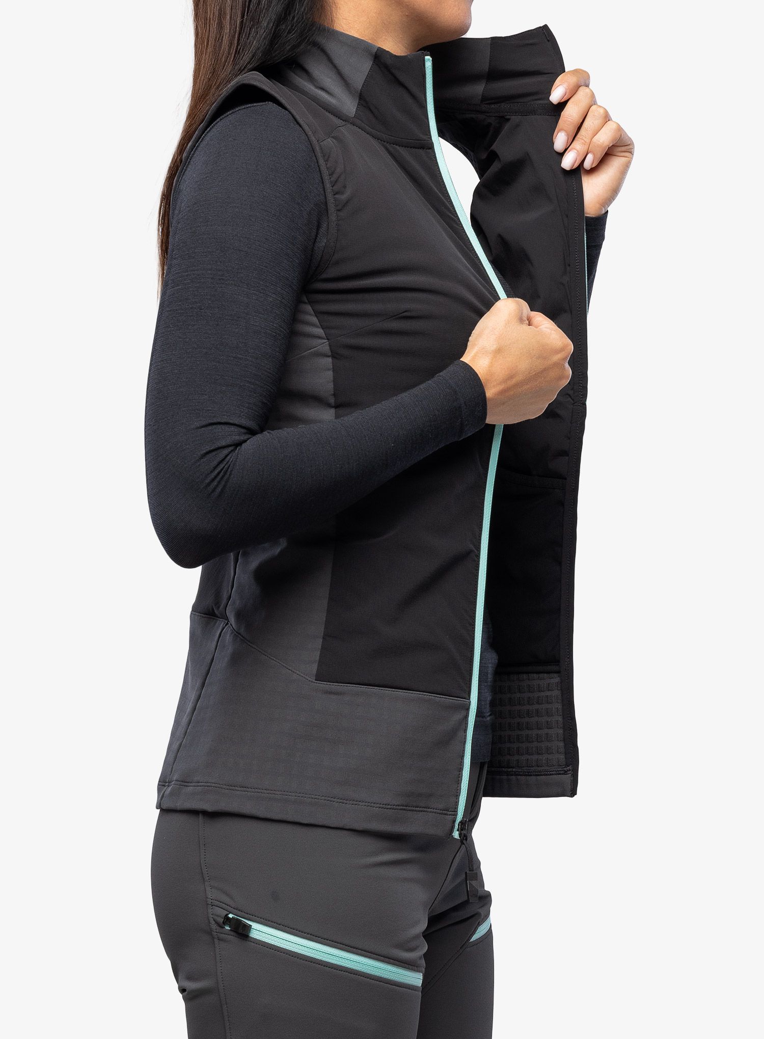 Vesta dámská The North Face Dawn Turn Hybrid Ventrix Vest - grey/teal