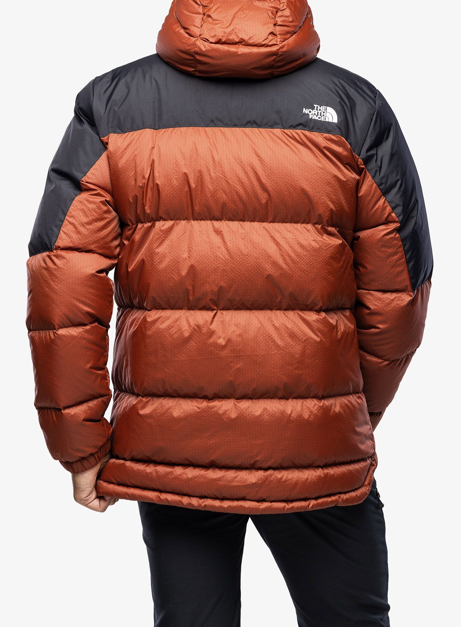 Péřová bunda The North Face Diablo Down Jacket Hoodie - brown/black