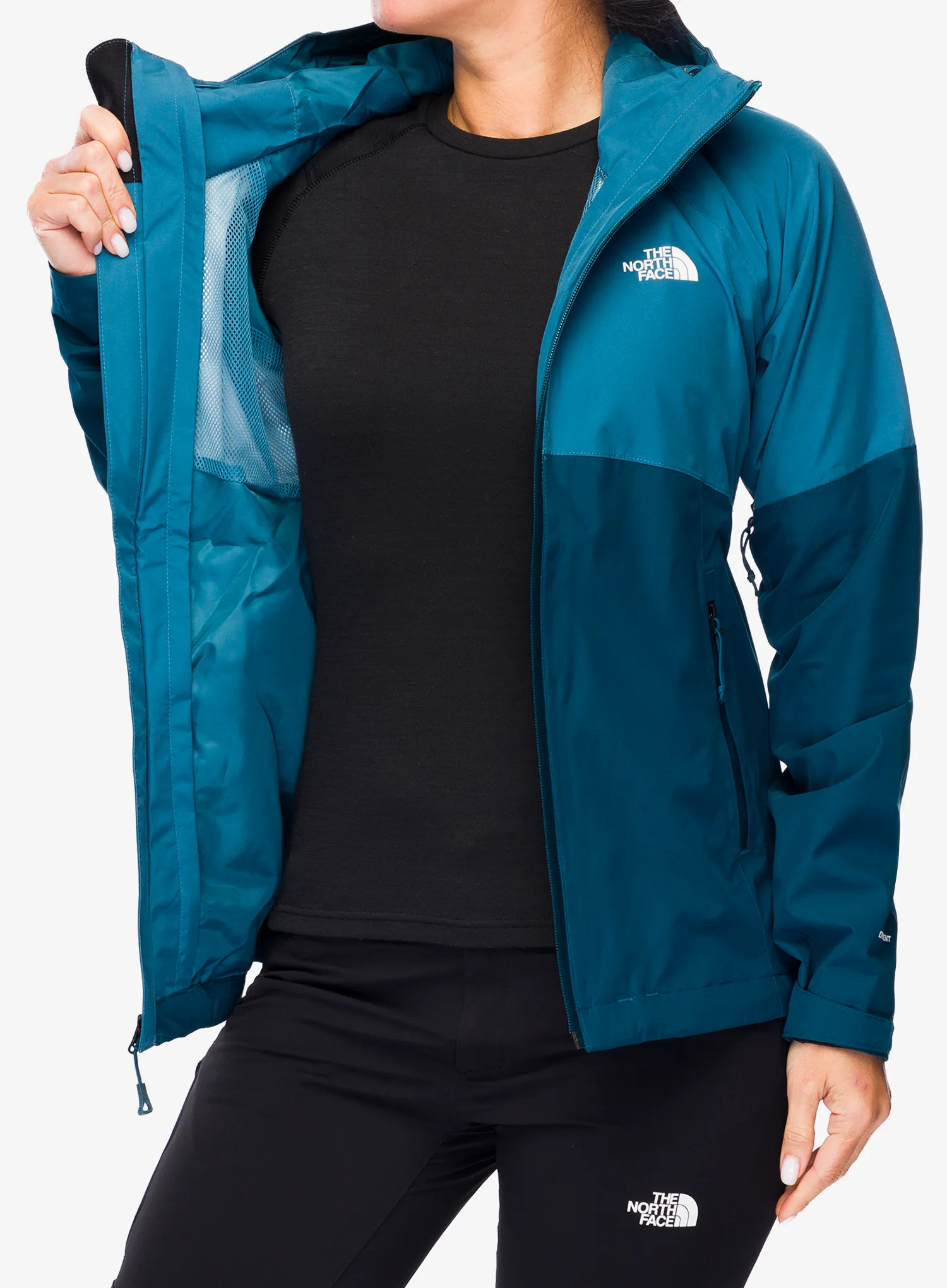 Dámská bunda do deště The North Face Diablo Dynamic Zip-In Jacket - mallard blue/midnight petrol
