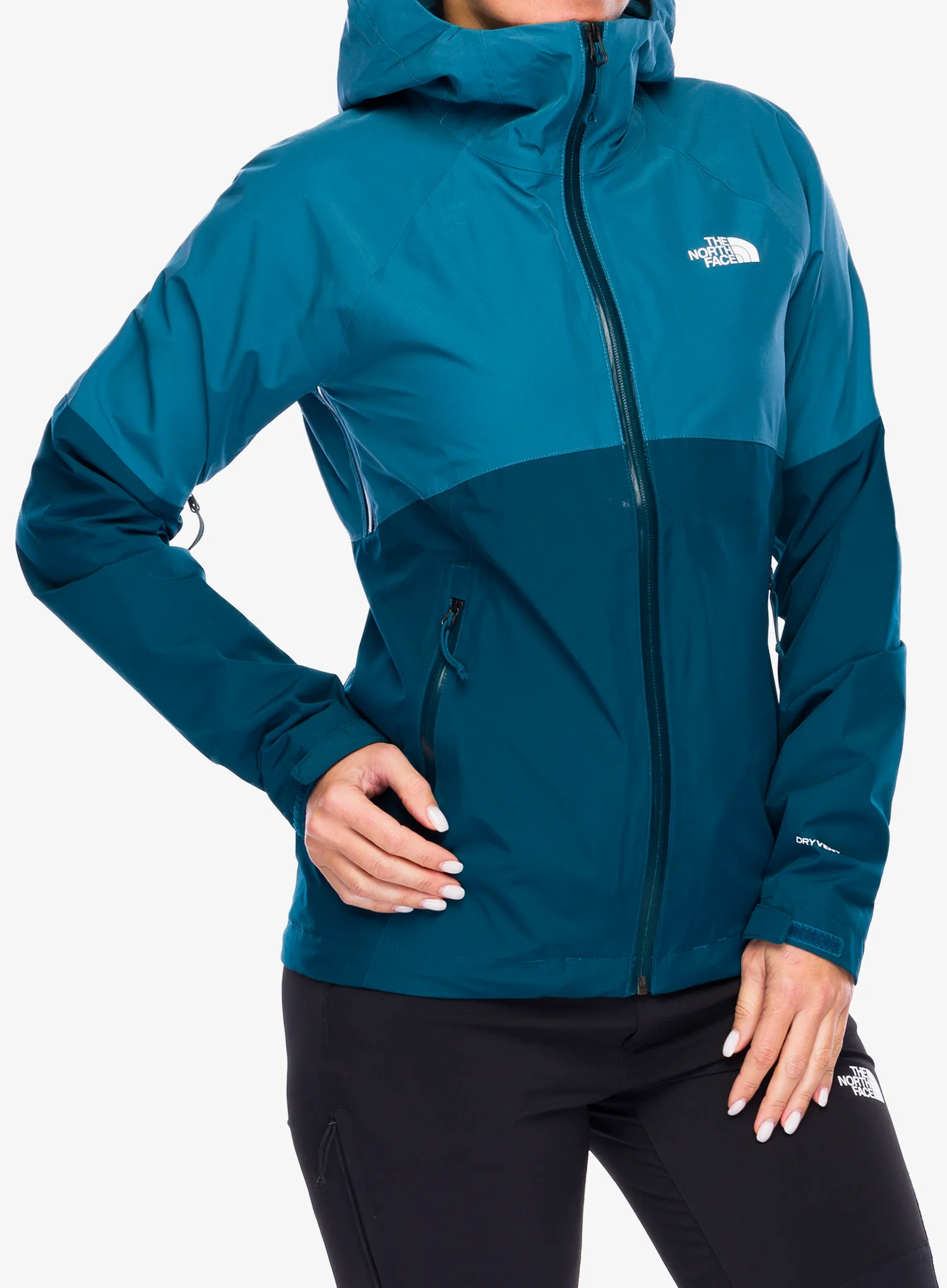 Dámská bunda do deště The North Face Diablo Dynamic Zip-In Jacket - mallard blue/midnight petrol