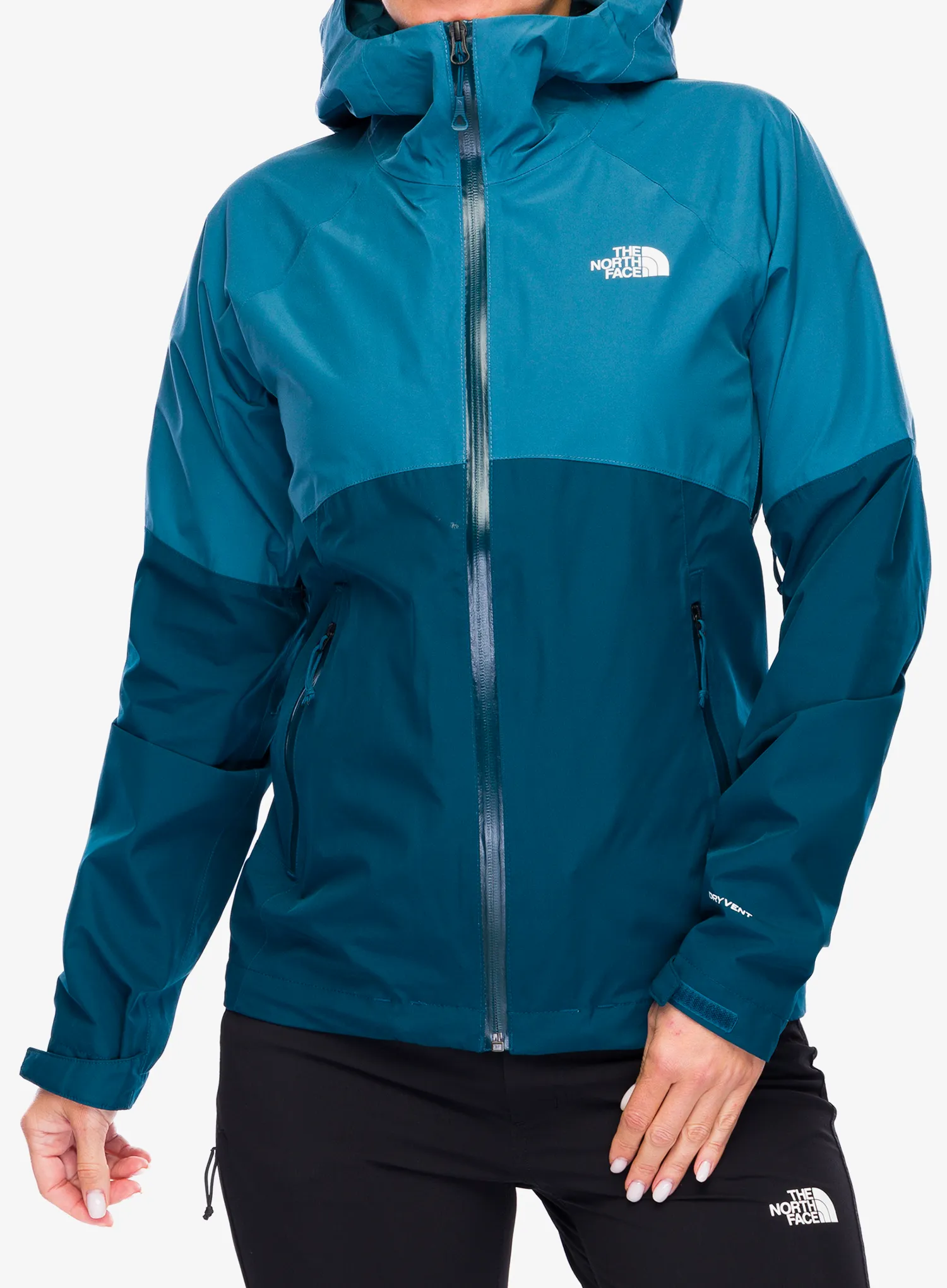 Dámská bunda do deště The North Face Diablo Dynamic Zip-In Jacket - mallard blue/midnight petrol