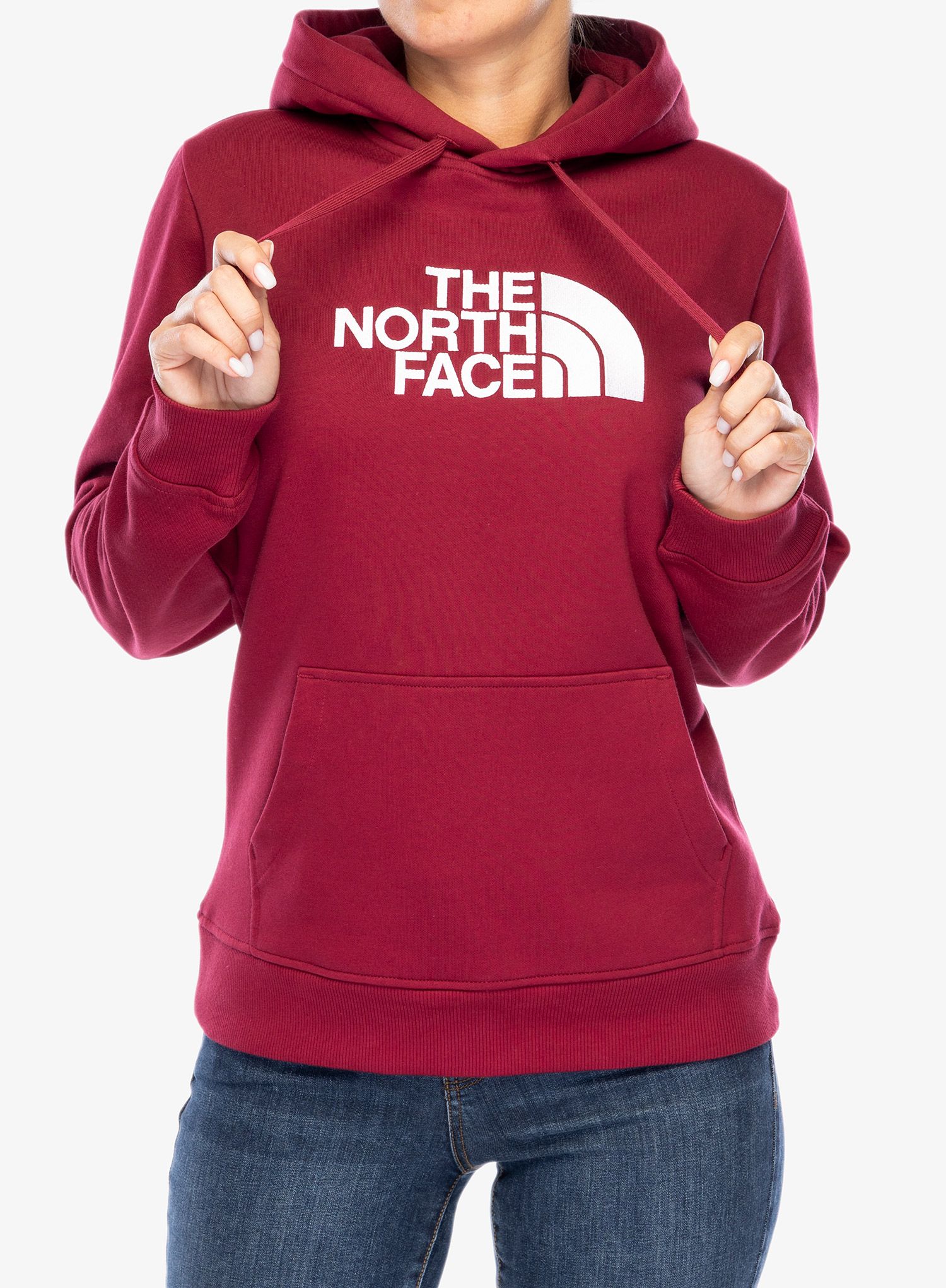 Dámská mikina s kapucí The North Face Drew Peak Pullover Hoodie - beetroot
