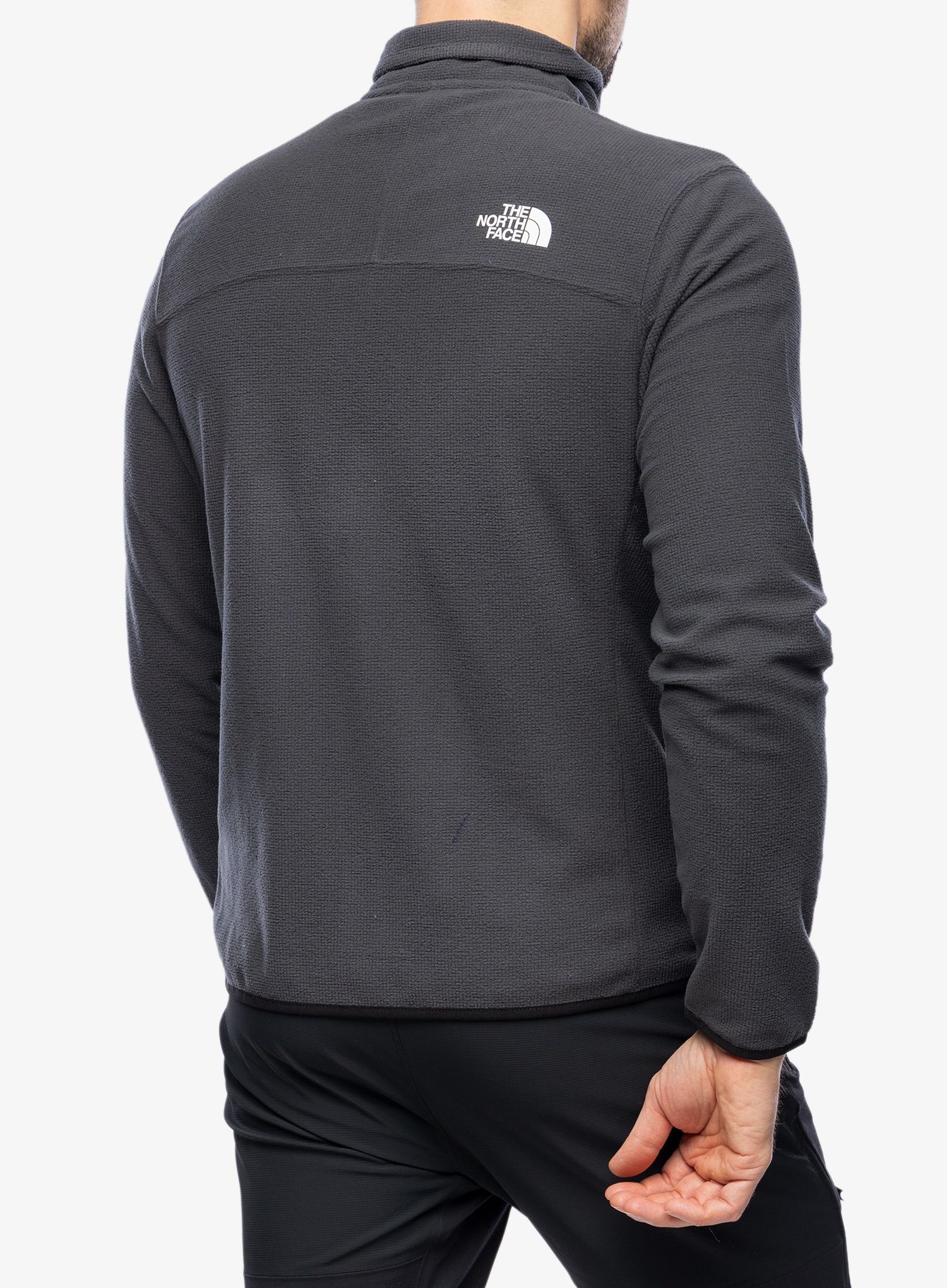 Rozepínací mikina The North Face Experit Grid Fleece - asphalt grey/tnf black