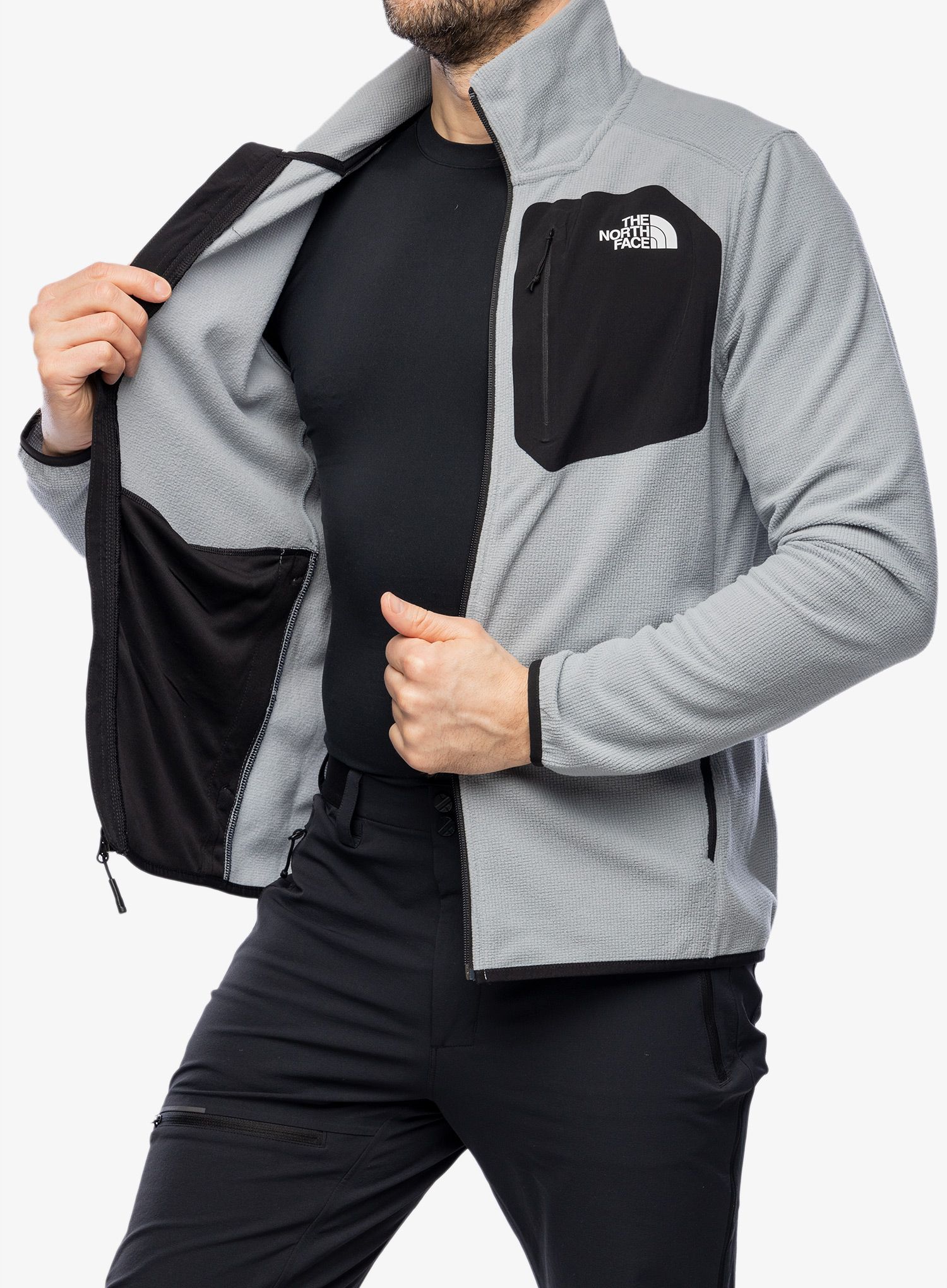 Fleece mikina The North Face Experit Grid Fleece