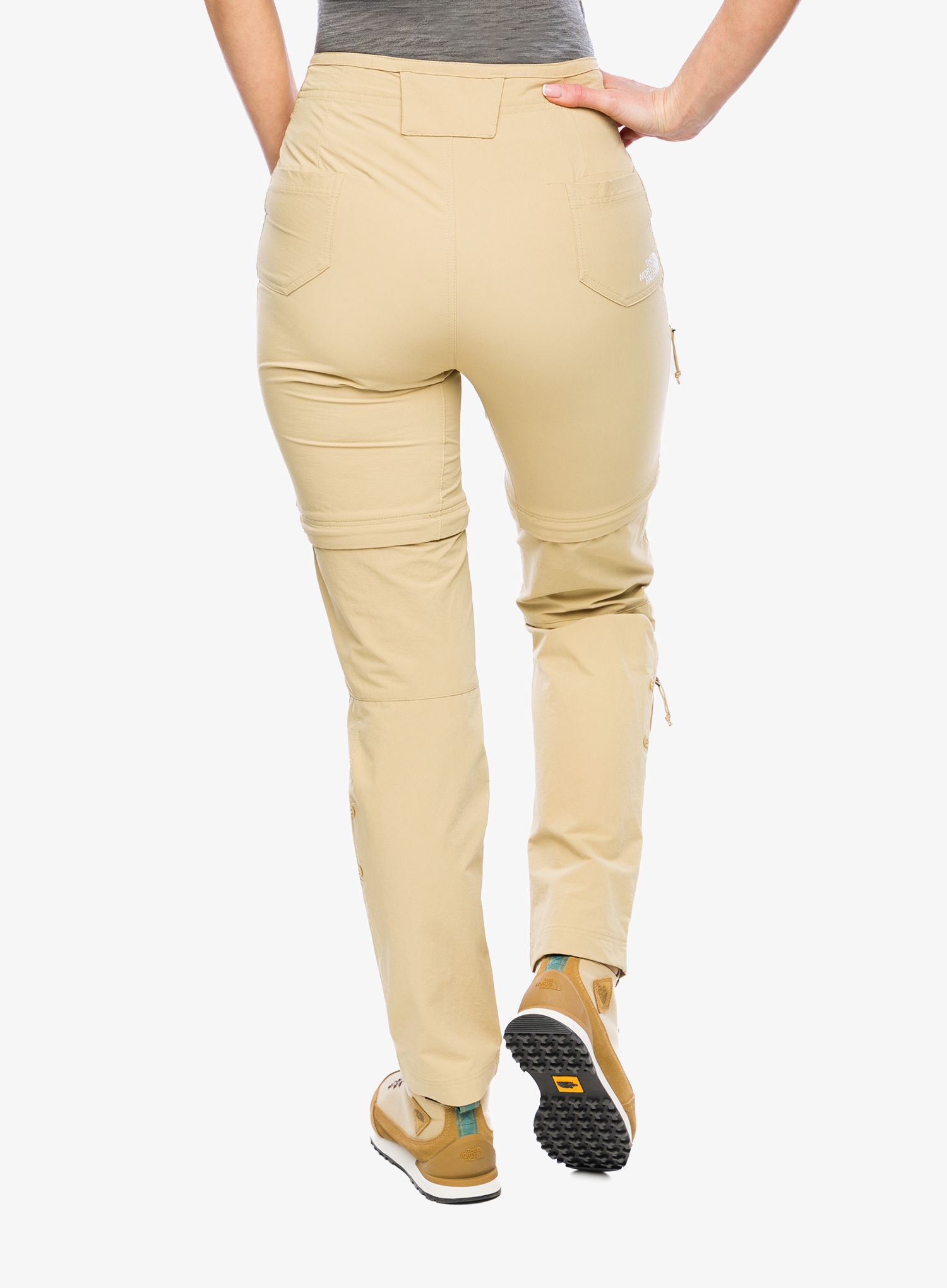 Kalhoty dámské The North Face Exploration Conv Reg Straight Pant - khaki stone