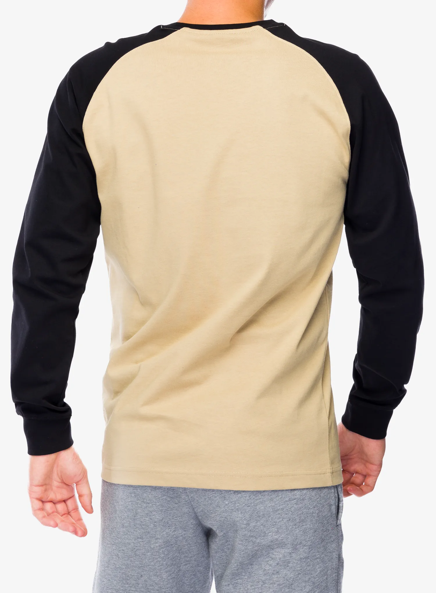 Mikina bez kapuce The North Face Heritage L/S Tee - khaki stone/tnf black