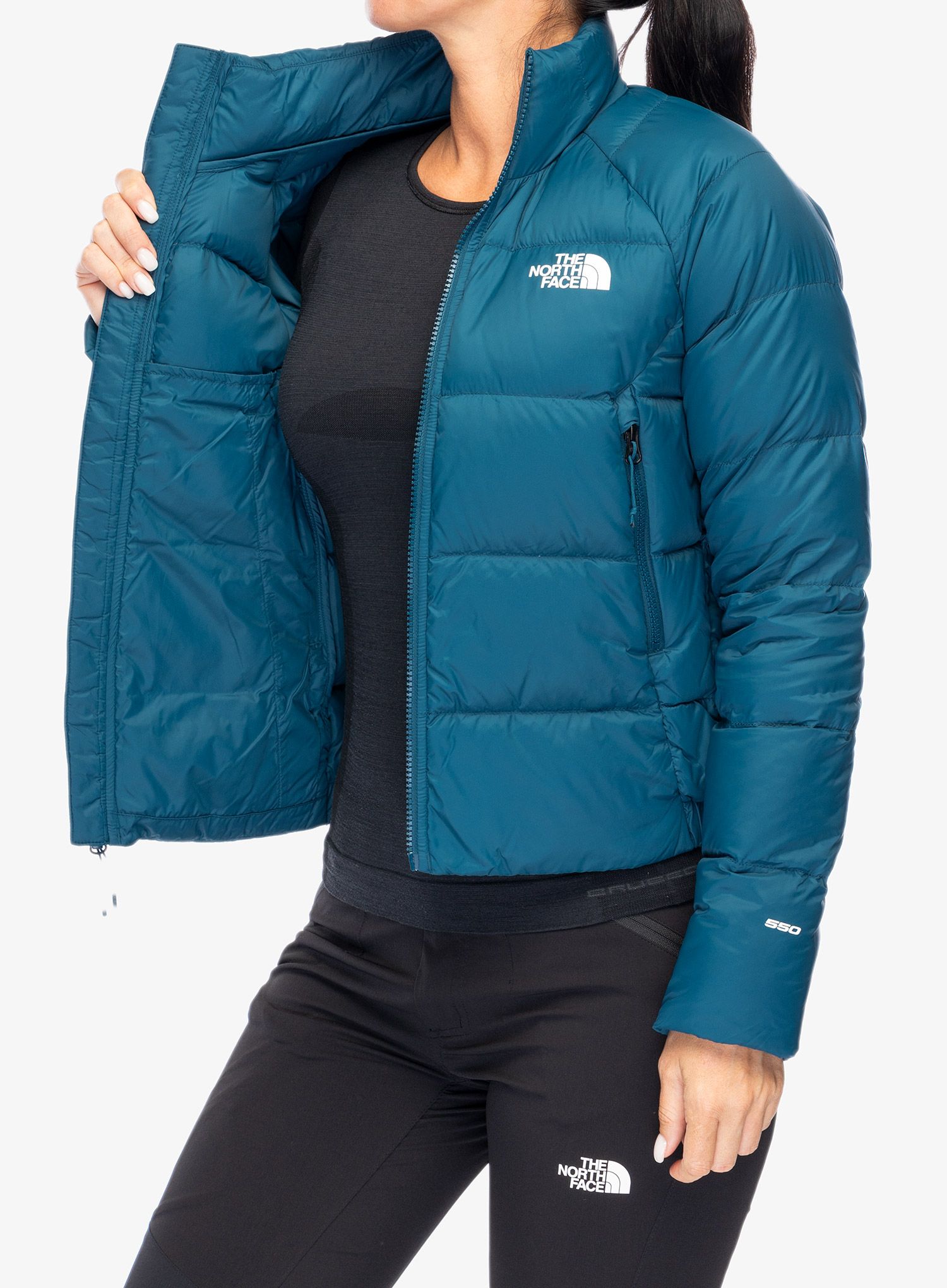 Dámská péřová bunda The North Face Hyalite Down Jacket Eu Only - midnight petrol