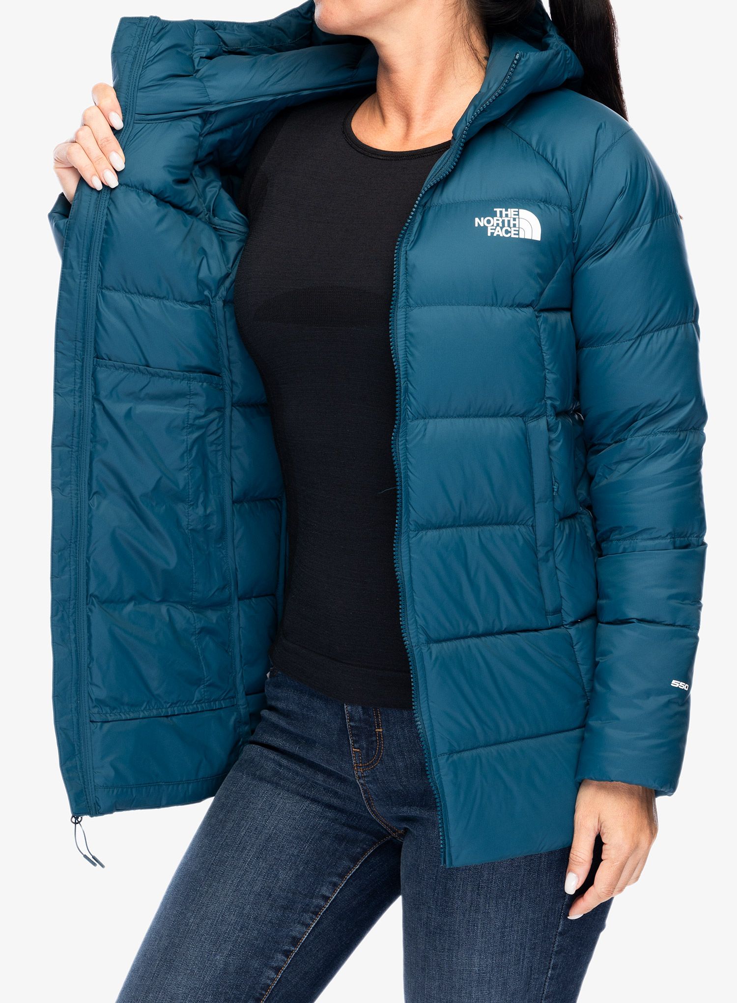 Dámský péřový kabát The North Face Hyalite Down Parka - midnight petrol