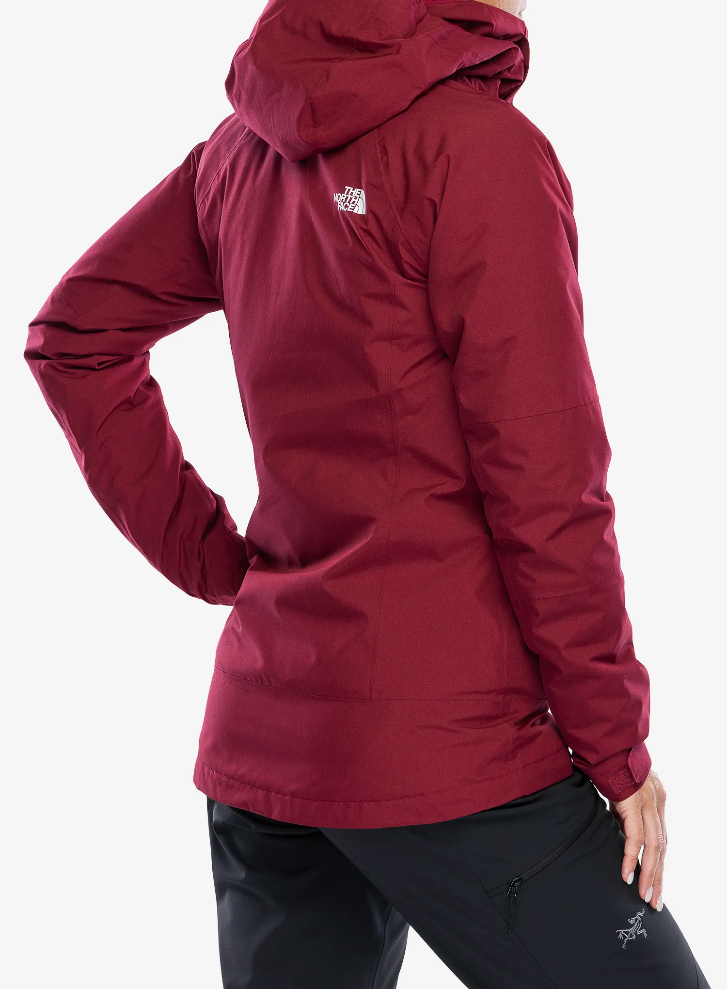 Bunda 3v1 dámská The North Face Inlux Triclimate - beetroot dark/white dune