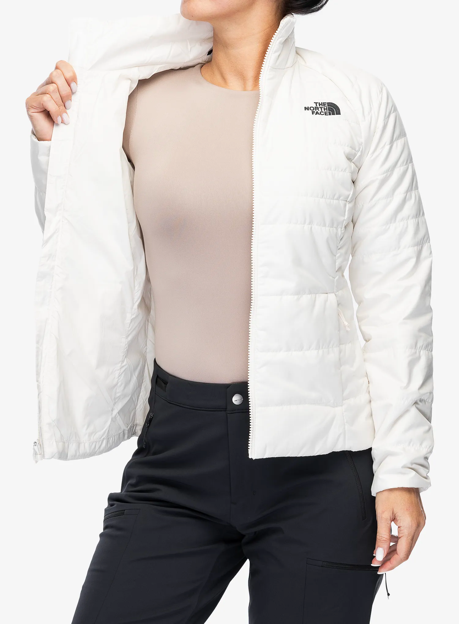 Bunda 3v1 dámská The North Face Inlux Triclimate - beetroot dark/white dune