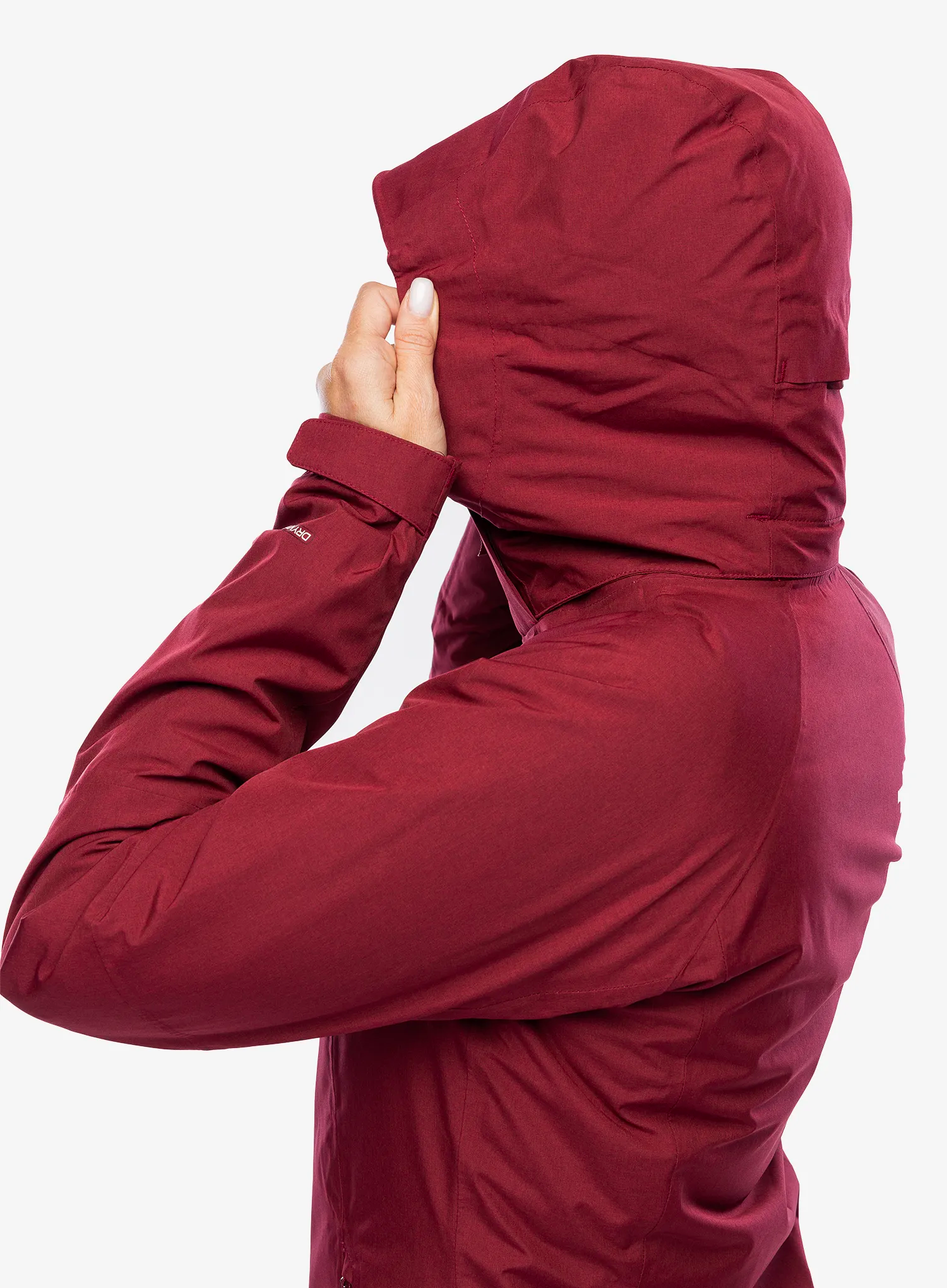 Bunda 3v1 dámská The North Face Inlux Triclimate - beetroot dark/white dune