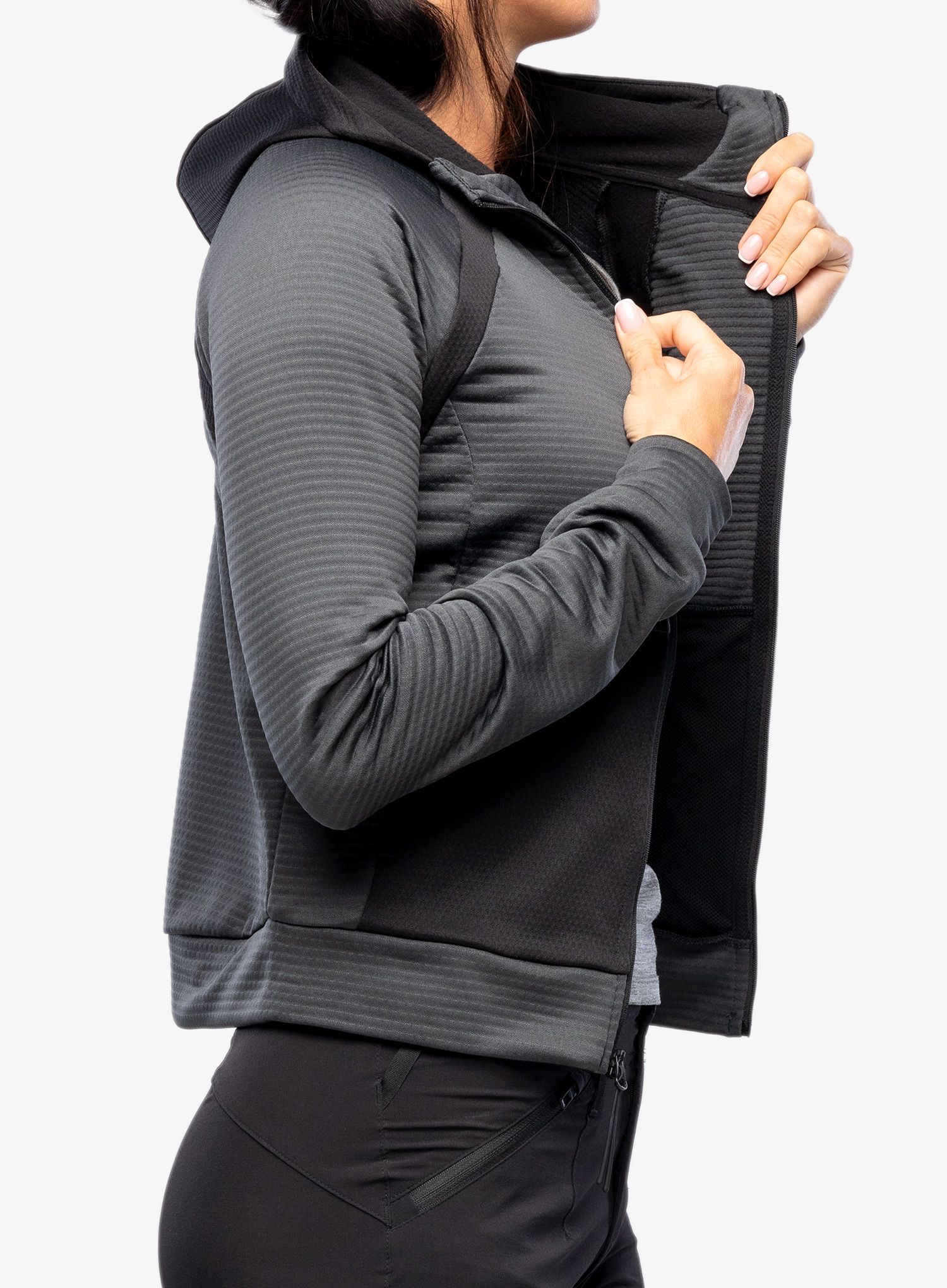 Dámská mikina na zip The North Face Ma Full Zip Fleece - grey/black