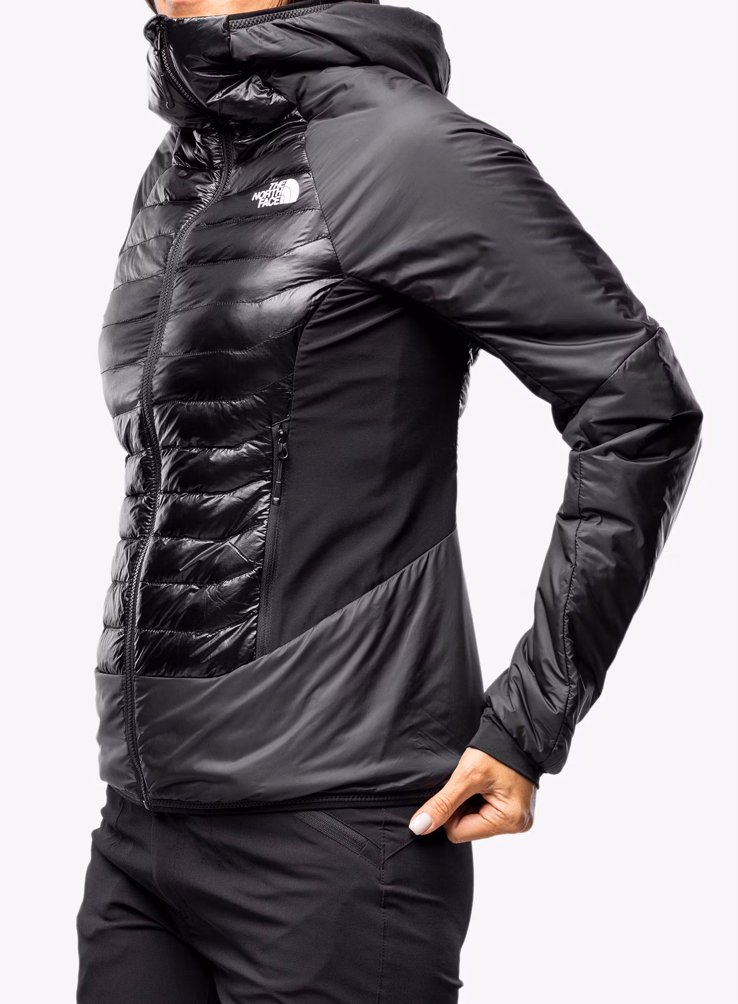 Hybridní bunda dámská The North Face Macugnaga Hybrid Insulation - asphalt grey/black