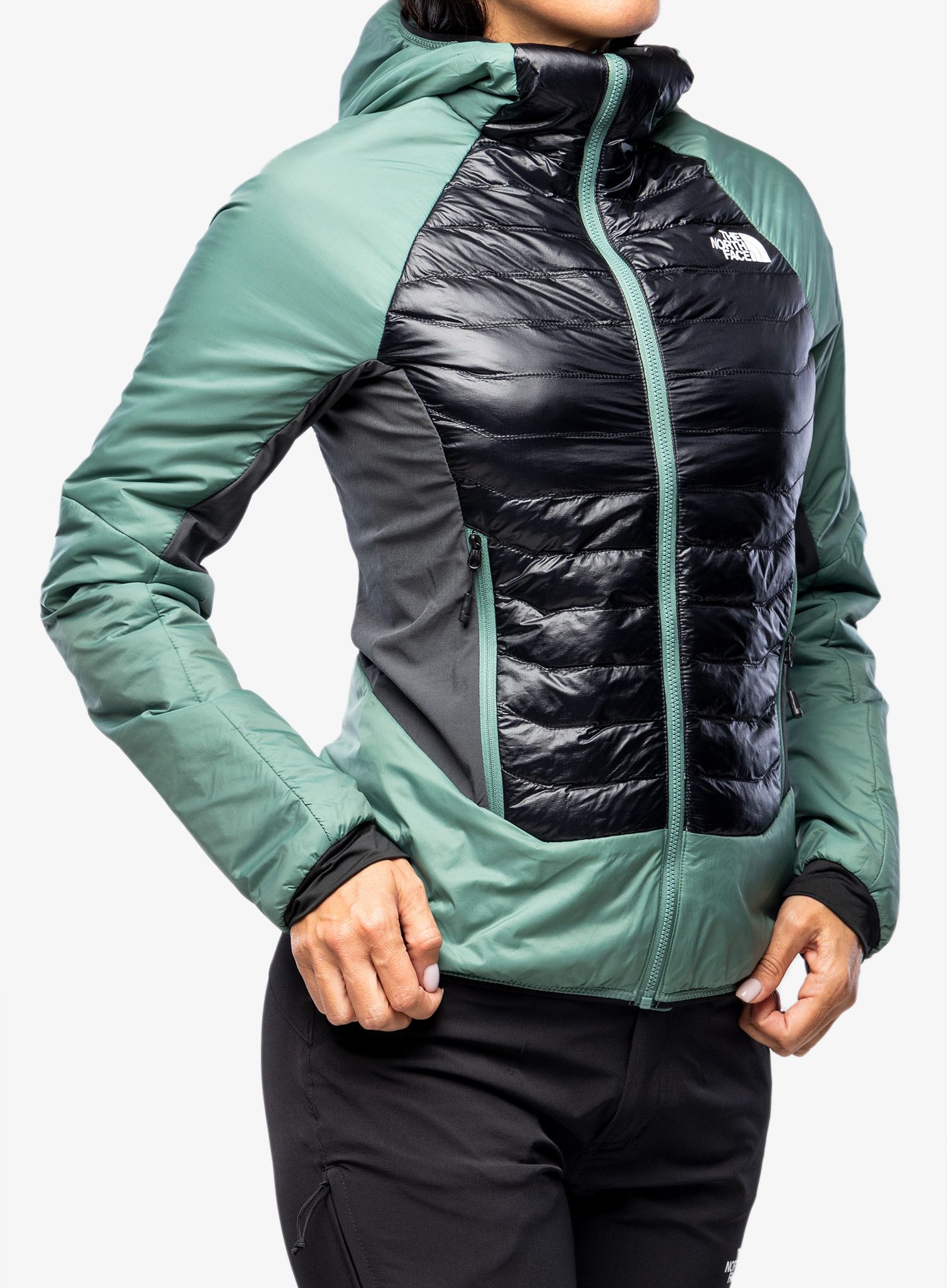 Dámská bunda The North Face Macugnaga Hybrid Insulation - dark sage/black