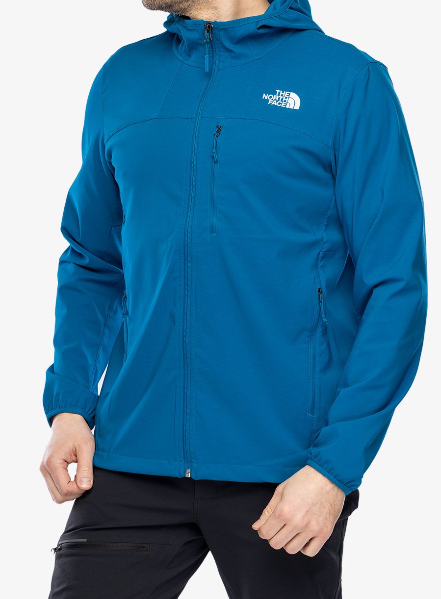 Softshellová bunda pánská The North Face Nimble Hoodie - adriatic blue