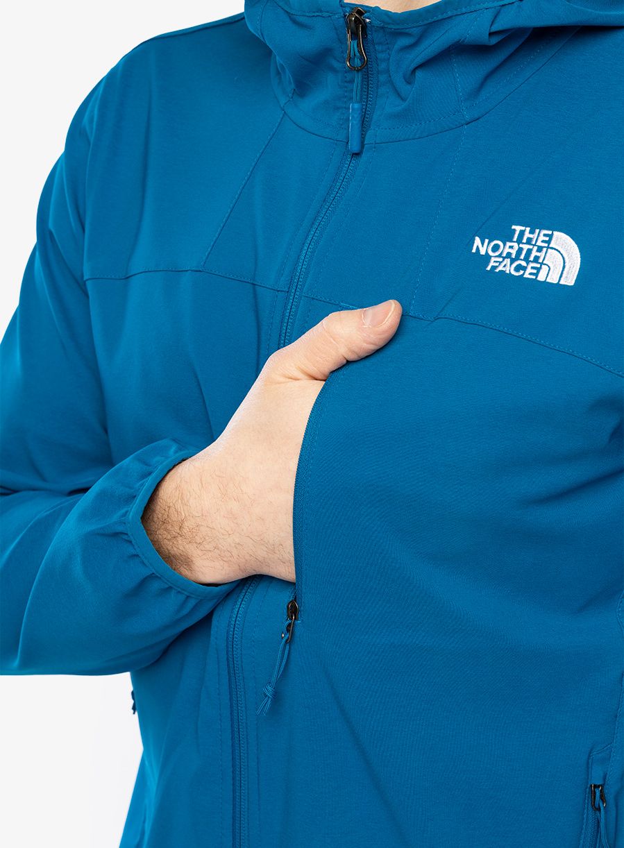 Softshellová bunda pánská The North Face Nimble Hoodie - adriatic blue