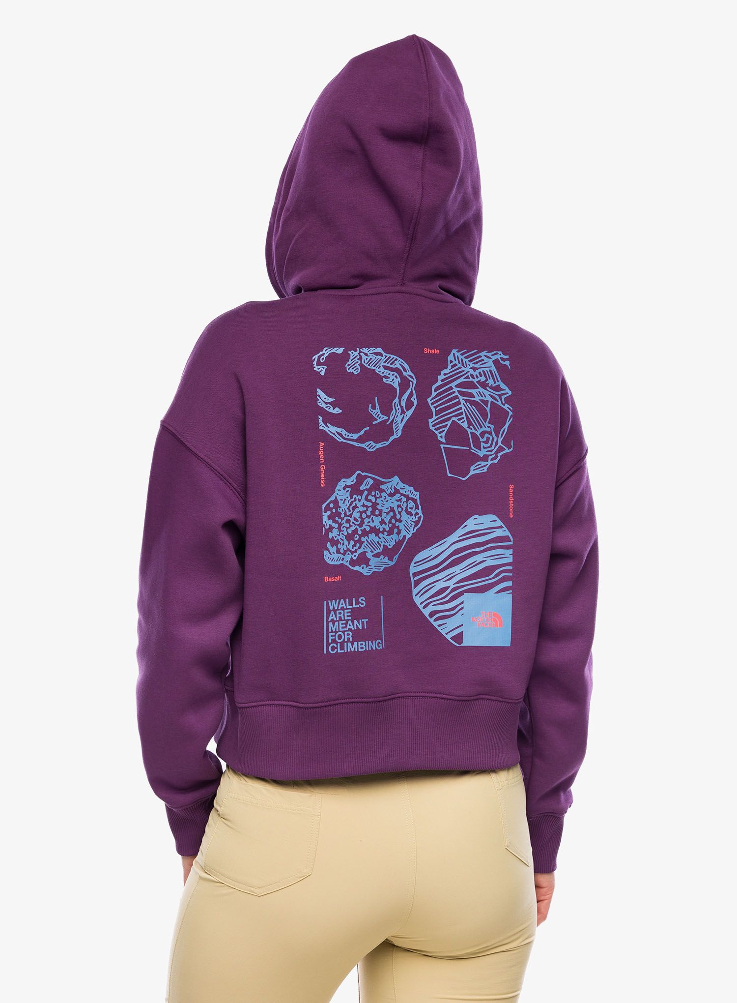Dámská mikina The North Face Outdoor Graphic Hoodie - black currant purple