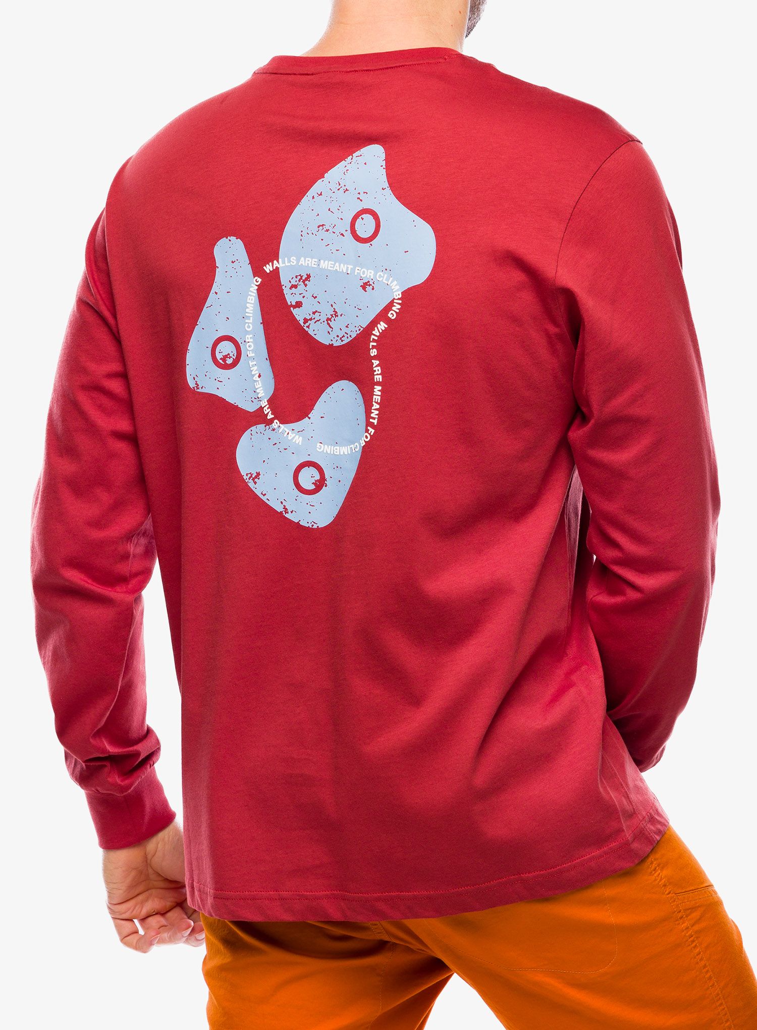 Mikina bez kapuce The North Face Outdoor Graphic L/S - iron red