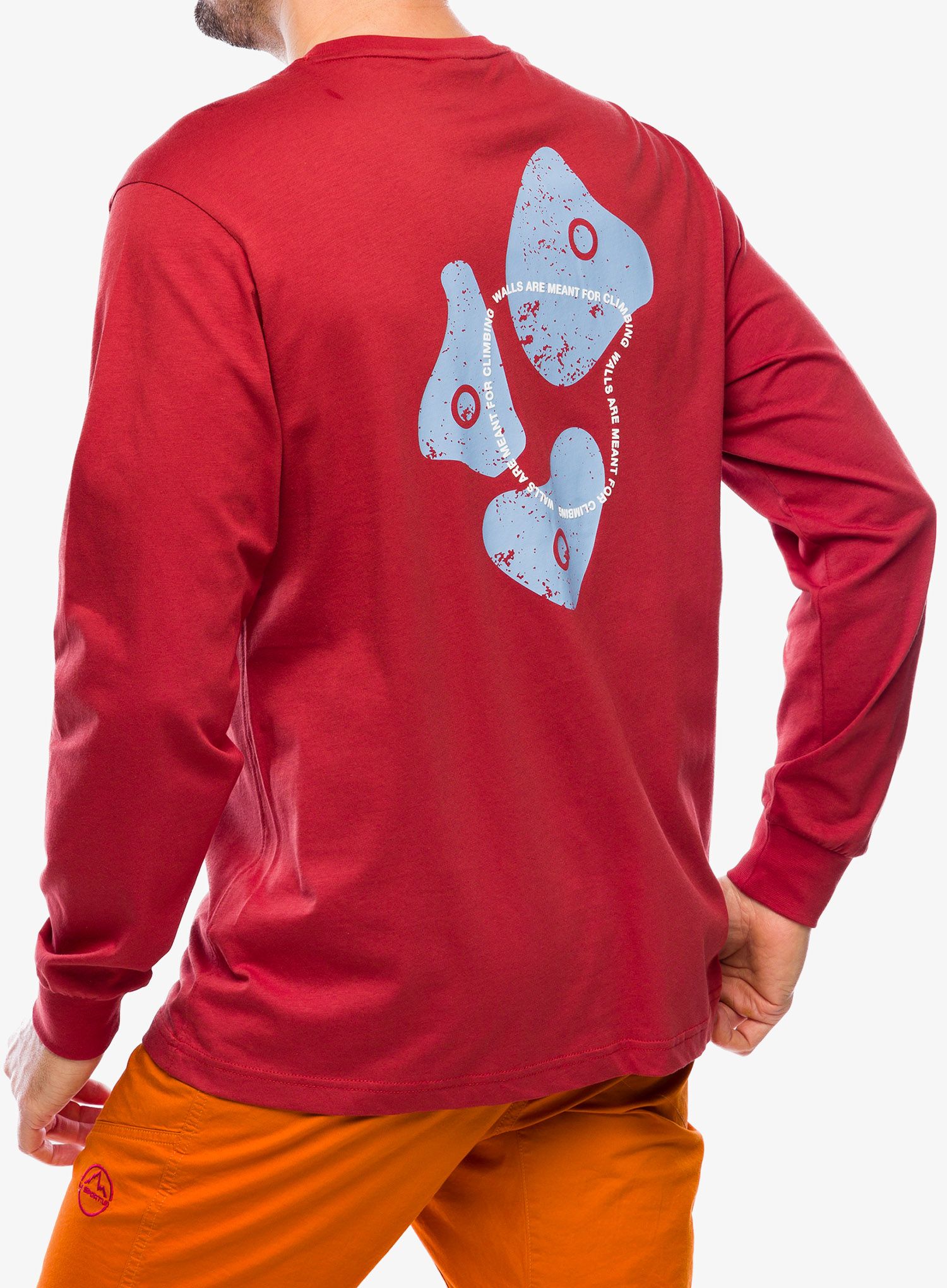 Mikina bez kapuce The North Face Outdoor Graphic L/S - iron red