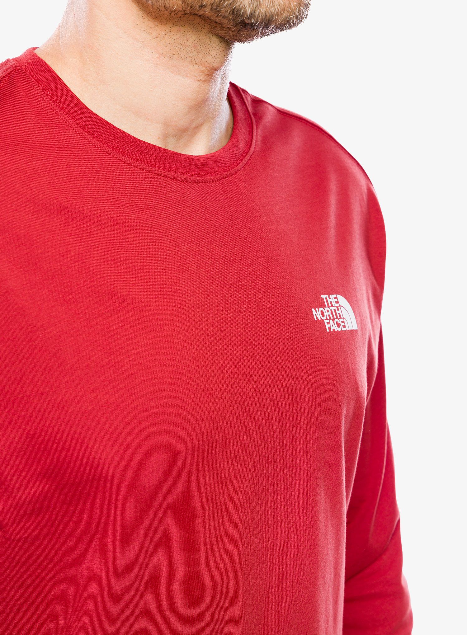 Mikina bez kapuce The North Face Outdoor Graphic L/S - iron red