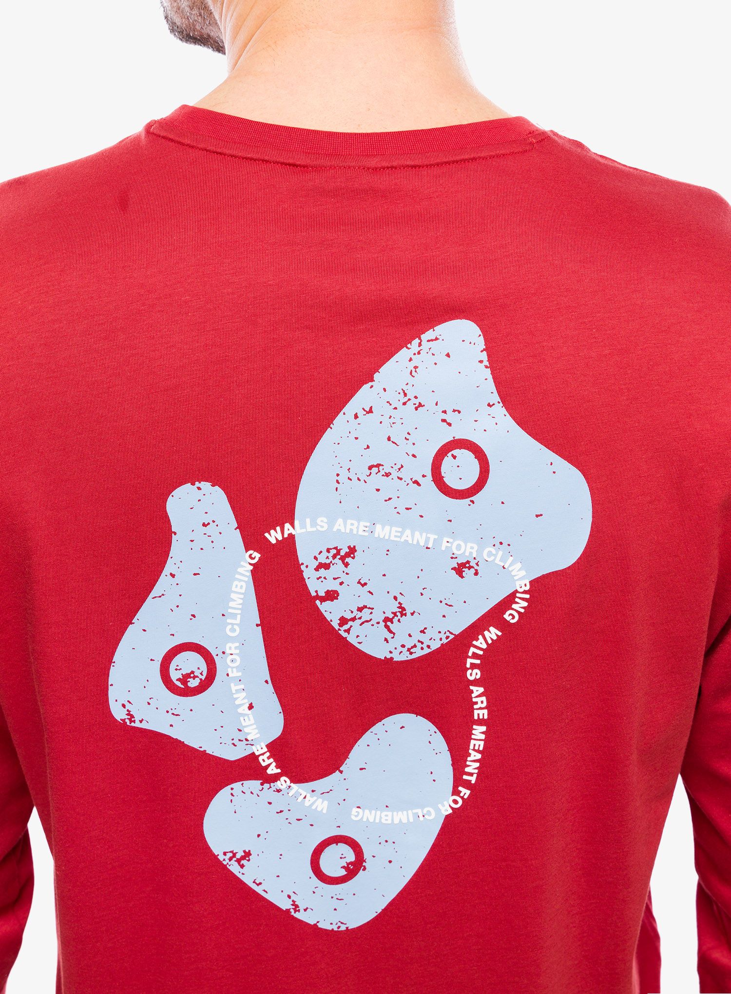 Mikina bez kapuce The North Face Outdoor Graphic L/S - iron red