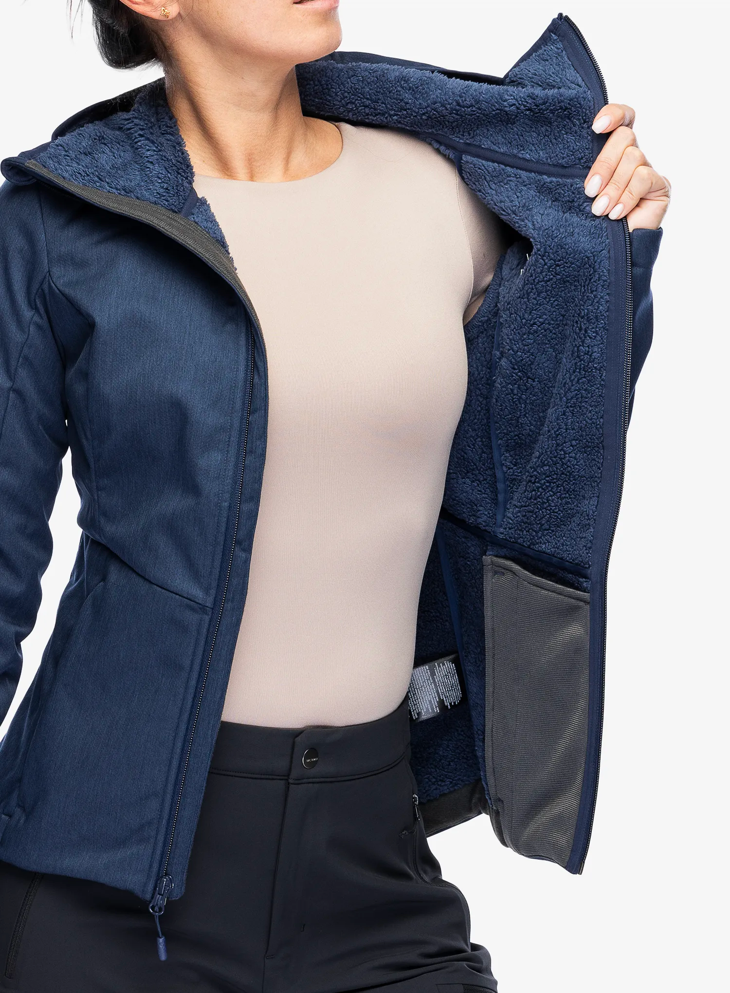 Softshellová bunda dámská The North Face Quest Highloft Soft Shell - summit navy heather