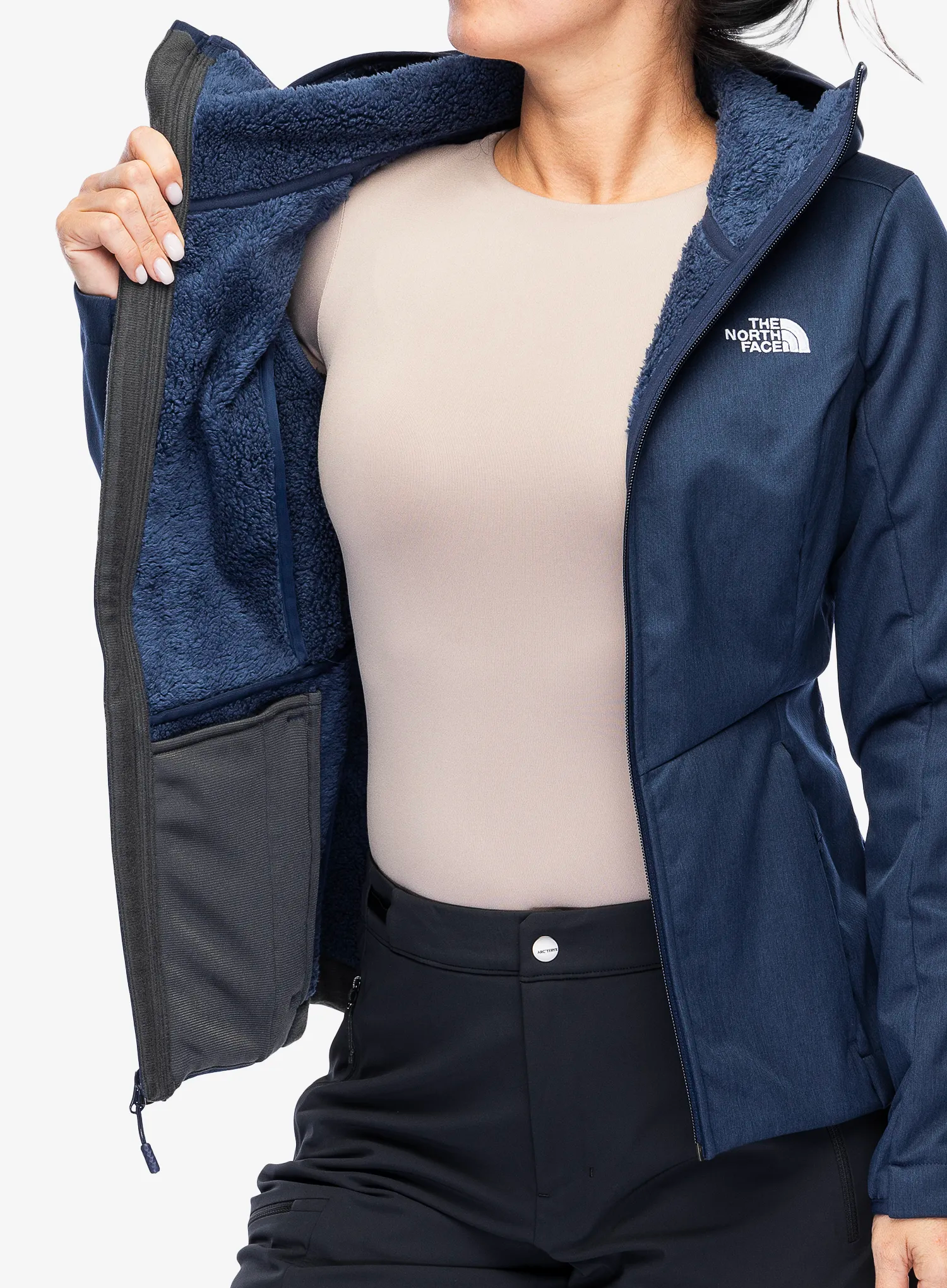 Softshellová bunda dámská The North Face Quest Highloft Soft Shell - summit navy heather