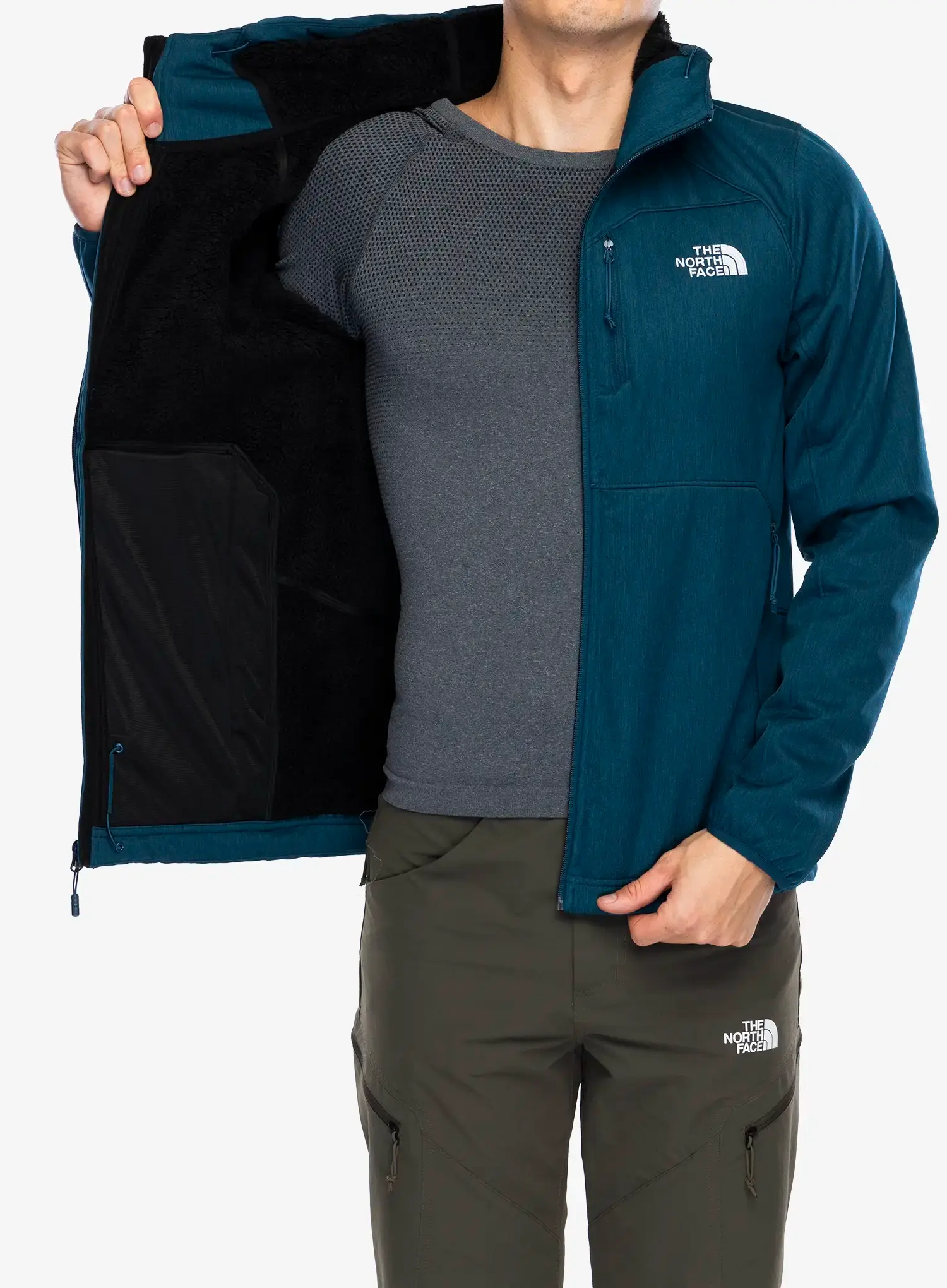 Softshellová bunda The North Face Quest Hooded Softshell - midnight petrol dark heather