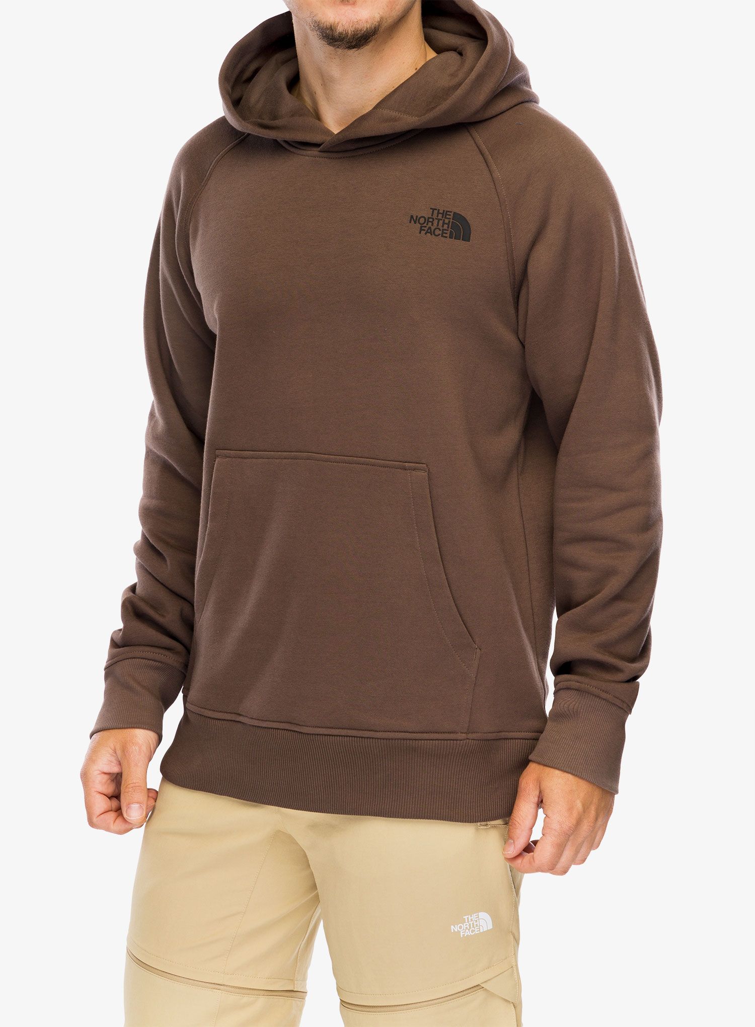 Mikina s kapucí The North Face Raglan Redbox Hoodie - smokey brown