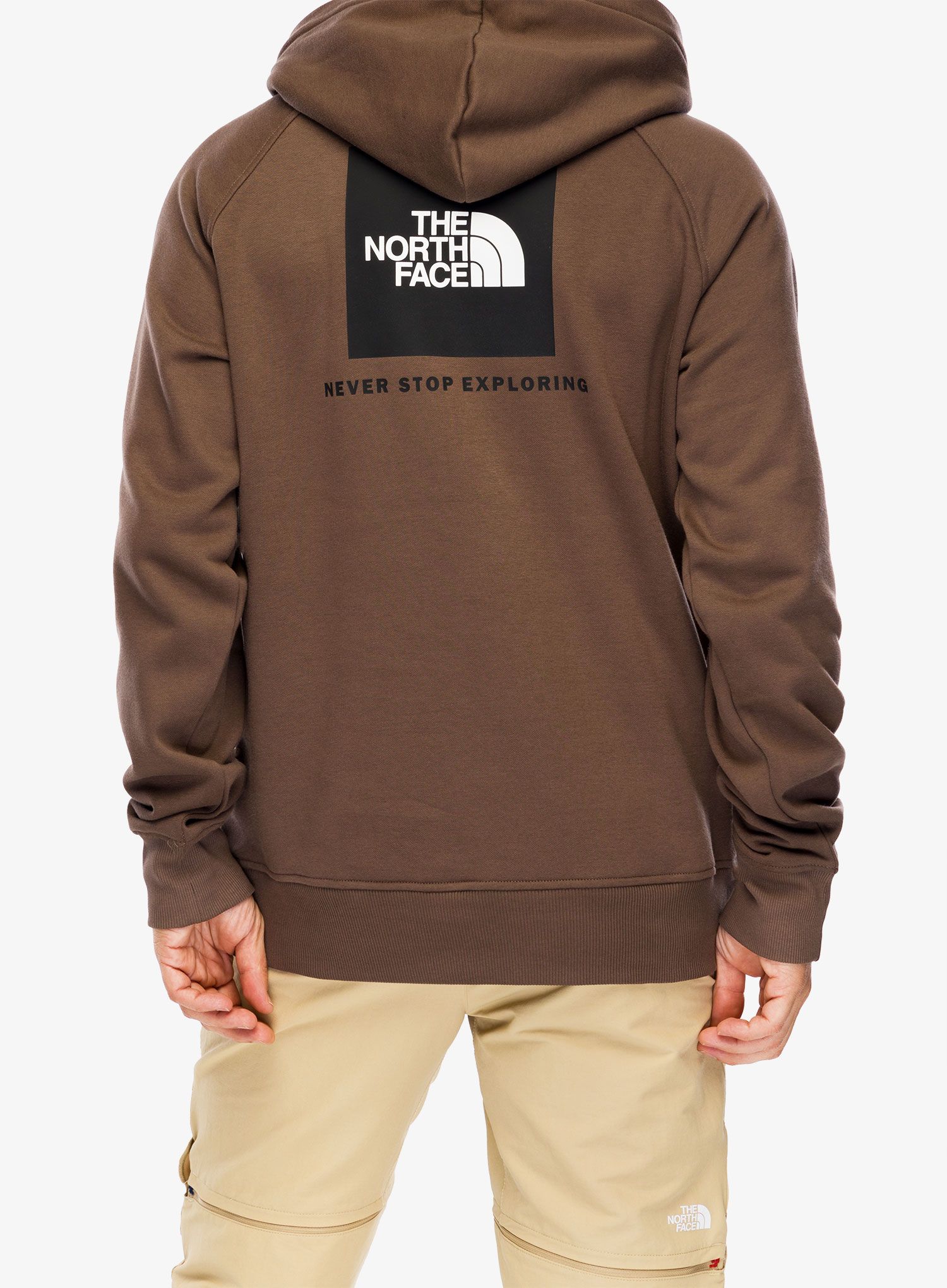 Mikina s kapucí The North Face Raglan Redbox Hoodie - smokey brown