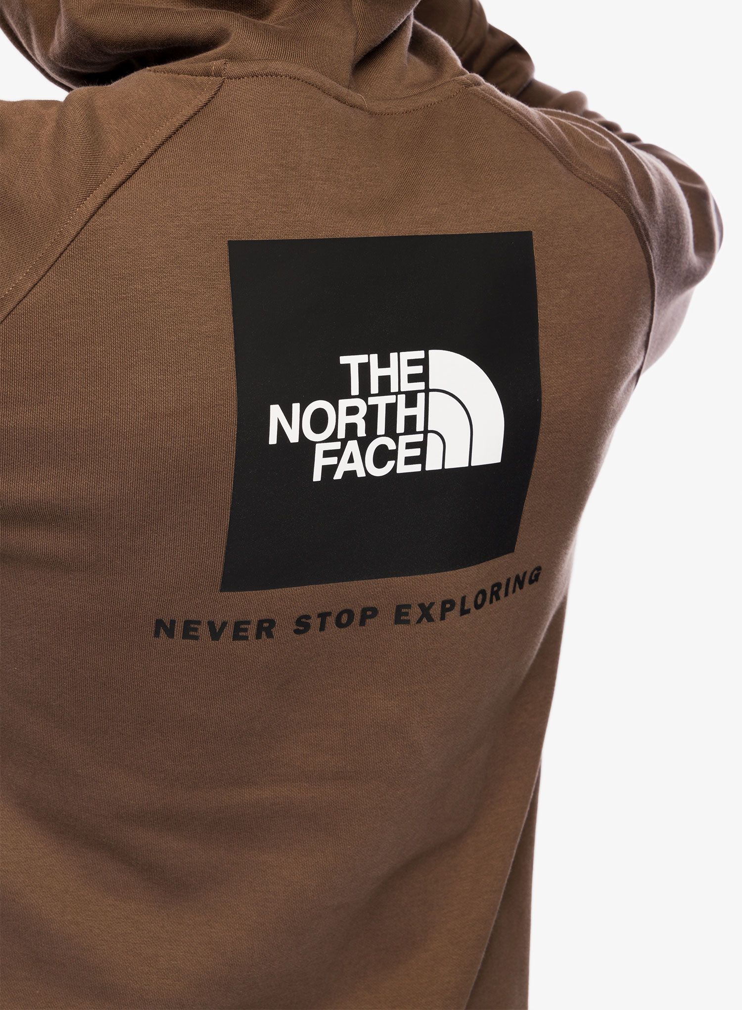 Mikina s kapucí The North Face Raglan Redbox Hoodie - smokey brown