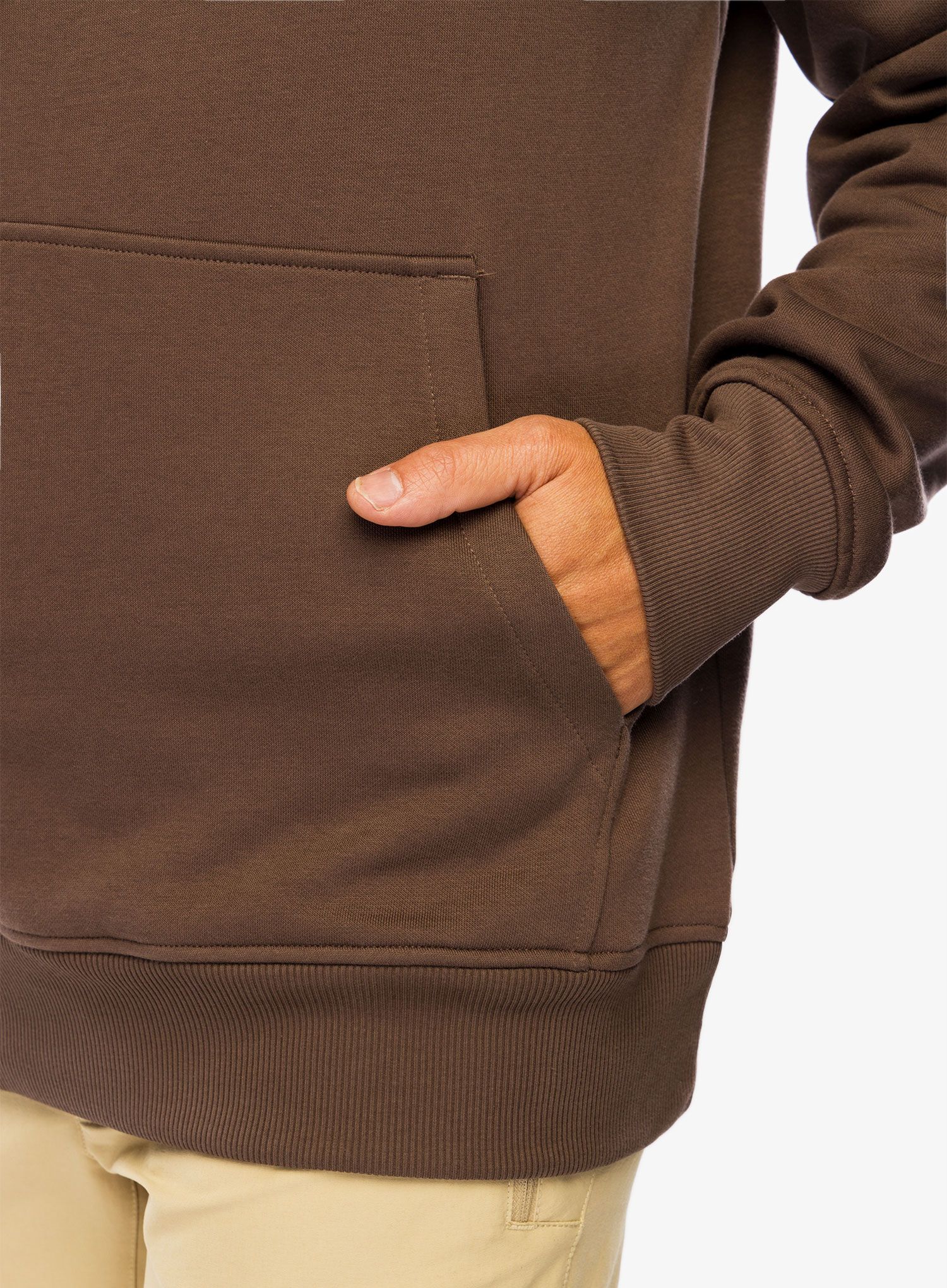 Mikina s kapucí The North Face Raglan Redbox Hoodie - smokey brown
