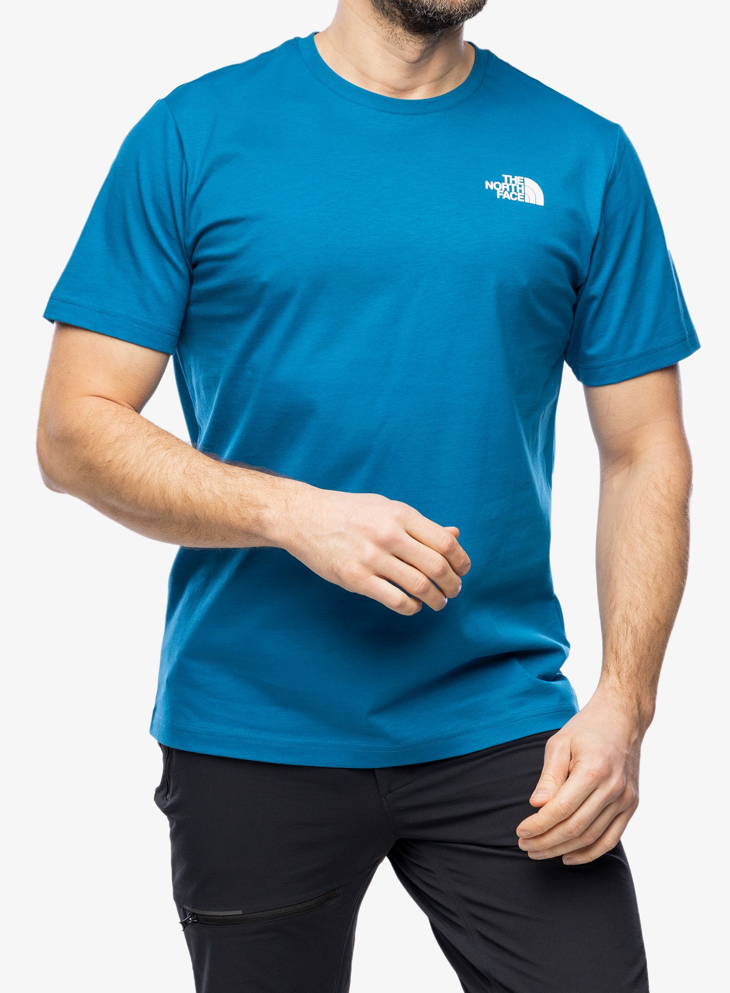 Bavlněné tričko The North Face S/S Redbox Celebration Tee - adriatic blue