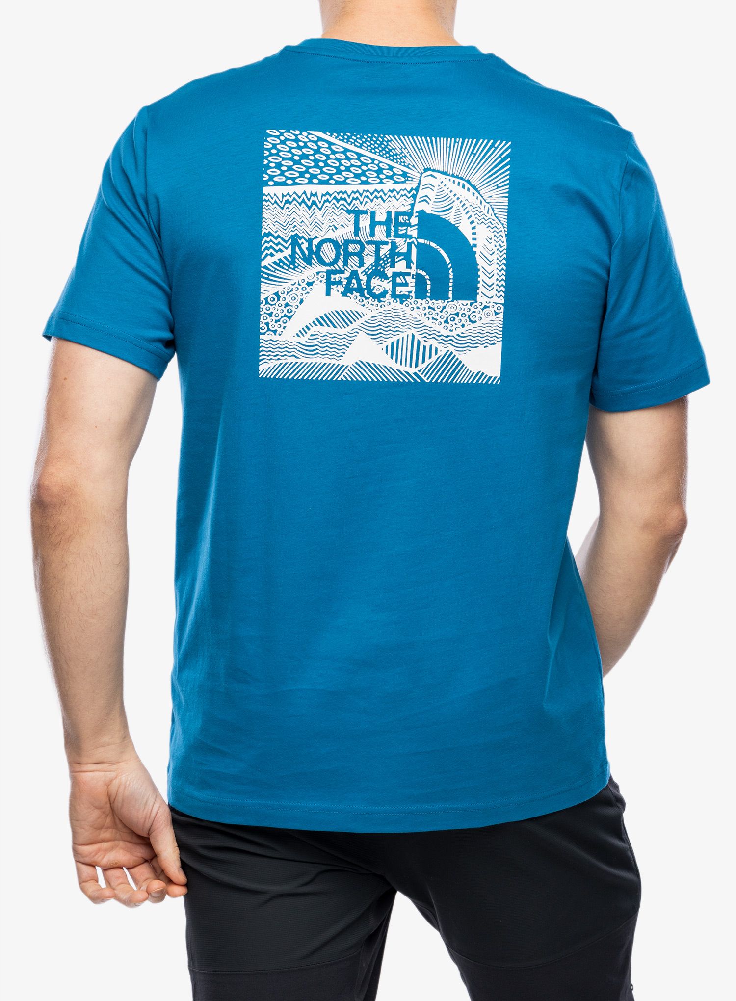 Bavlněné tričko The North Face S/S Redbox Celebration Tee - adriatic blue