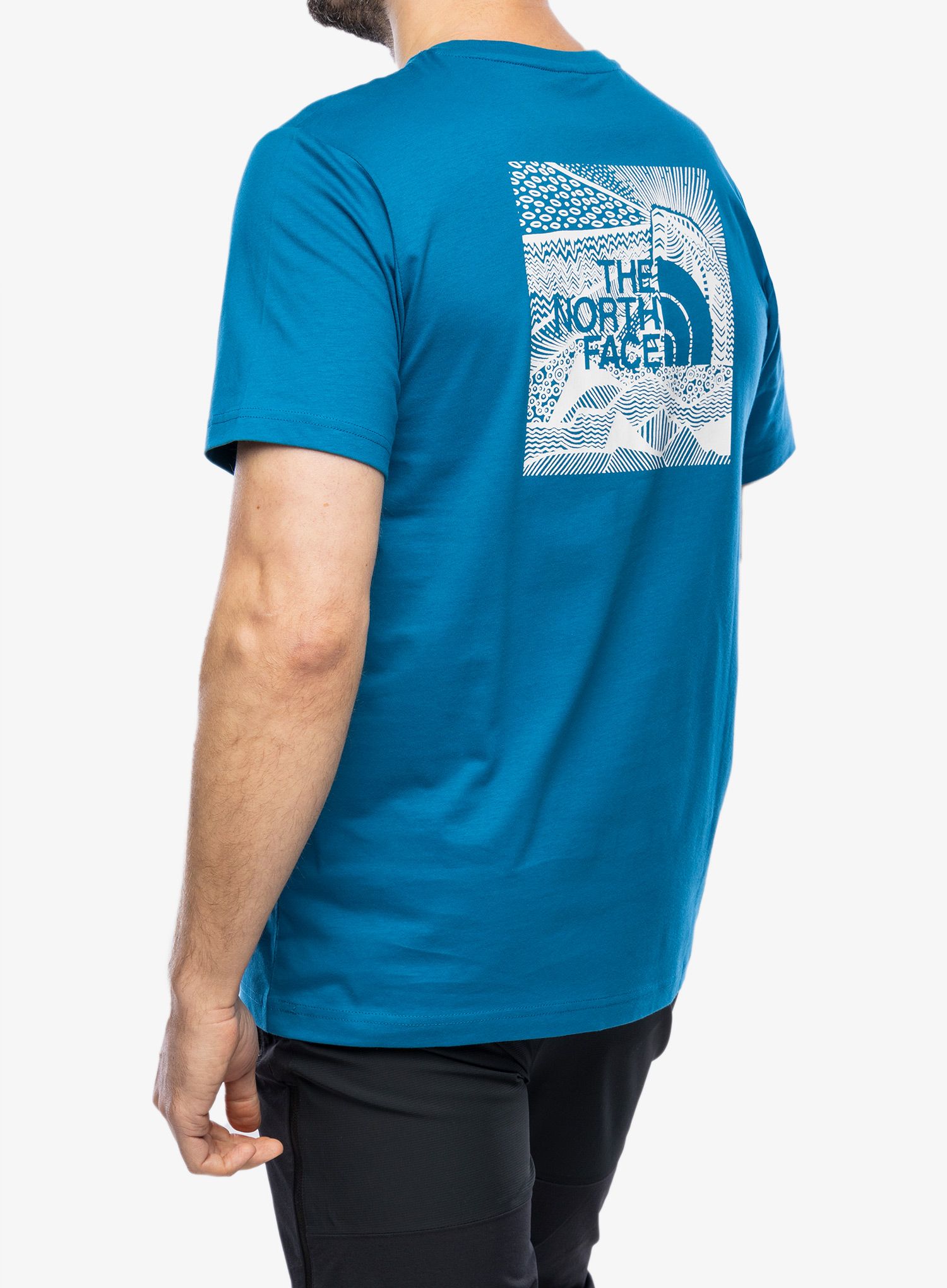 Bavlněné tričko The North Face S/S Redbox Celebration Tee - adriatic blue