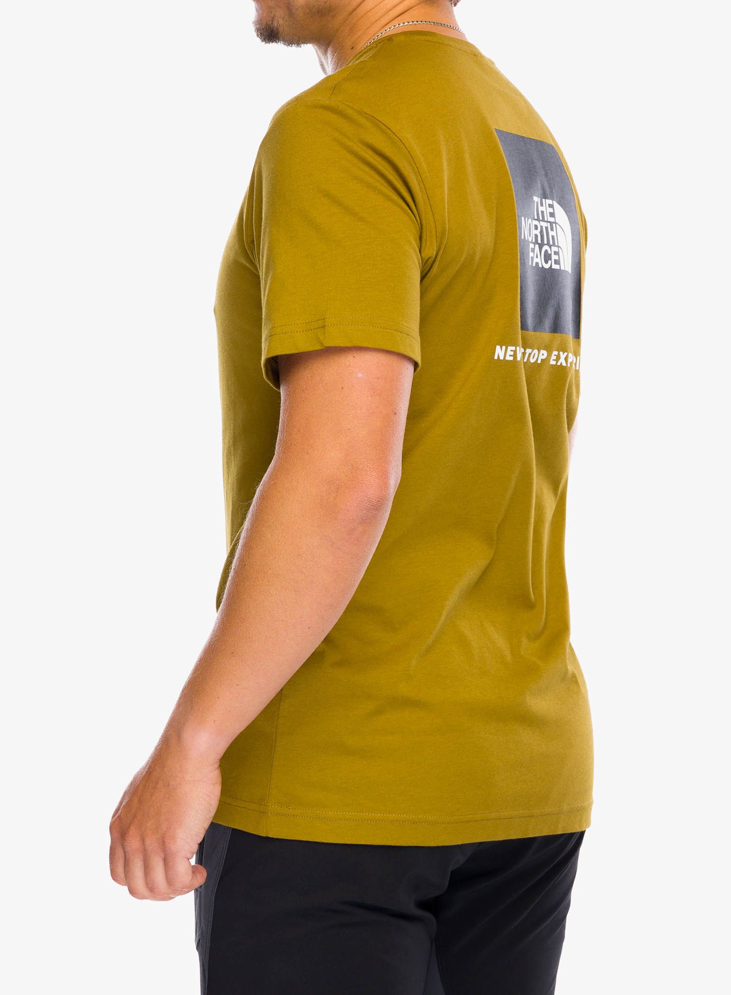 Bavlněné tričko The North Face S/S Redbox Tee - moss green/tnf black