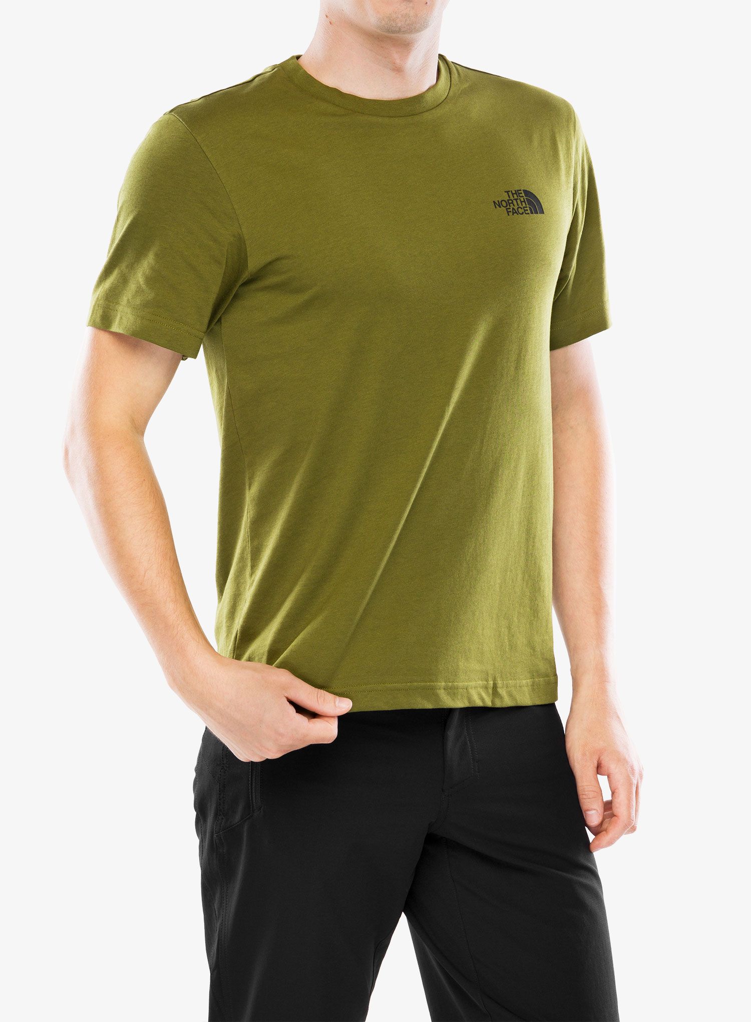 Bavlněné tričko The North Face S/S Simple Dome Tee - forest olive